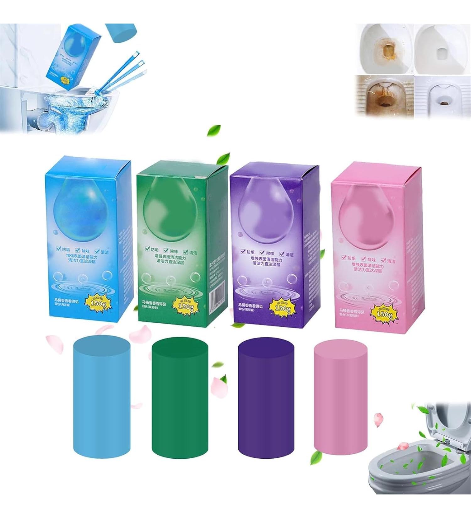 Upgraded Concentrated Descaling Toilet Cleaning Stick Toilet Cleaner limescale Remover Deep Cleaning Long-Lasting (4pcs) - Buy Online on GoSupps.com
