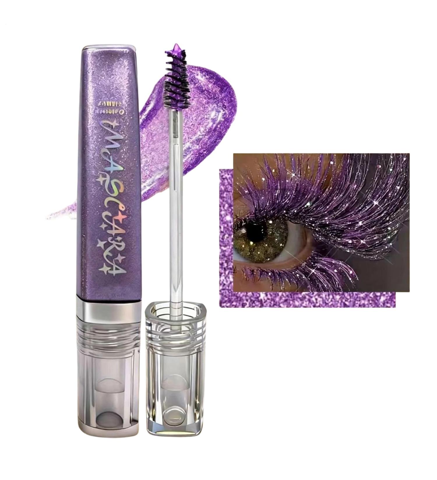 Sparkling Glitter Mascara - Intense Volume Lashes 5g - Sweat-Resistant Mascara - For Sensitive Eyes - Evening Date Wedding Concert Show - Gift - Buy Online on GoSupps.com