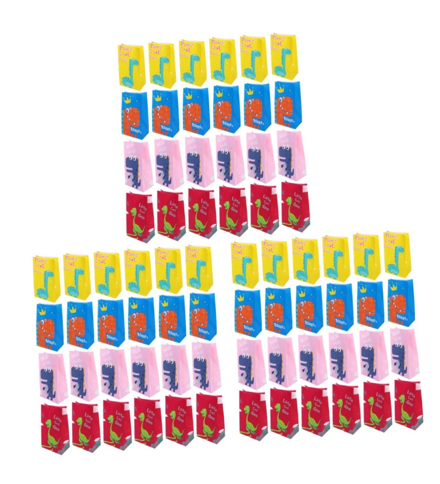 Mobestech 72 pcs Cartoon Candy wrapper holiday treat bags biscuit bag Candy Bags with Patterns christmas bags sweet birthday present mini gift Christmas christmas favor bags candy bag - Buy Online on GoSupps.com