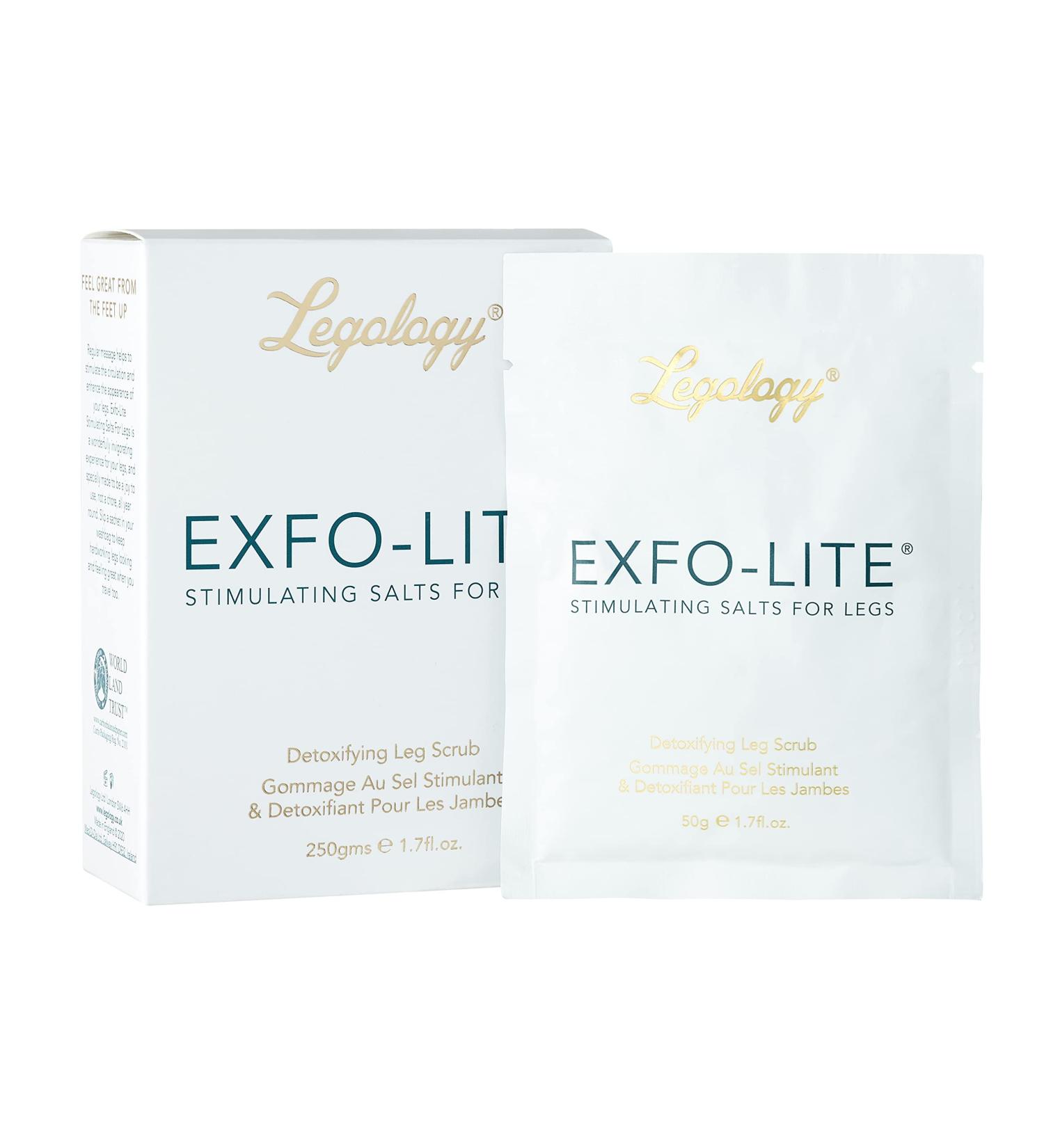 Legology Exfo-Lite High-Performance Cellulite Salt Peel for Legs & Body - 250g (1 Pack) or 5 Pack | International Shipping Available - Buy Online on GoSupps.com