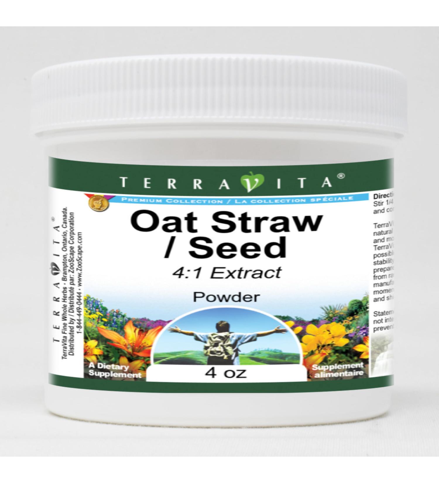 Oat Straw/Seed 4:1 Powder - High-Quality Herbal Supplement (4 oz) | Shop Internationally - Buy Online on GoSupps.com