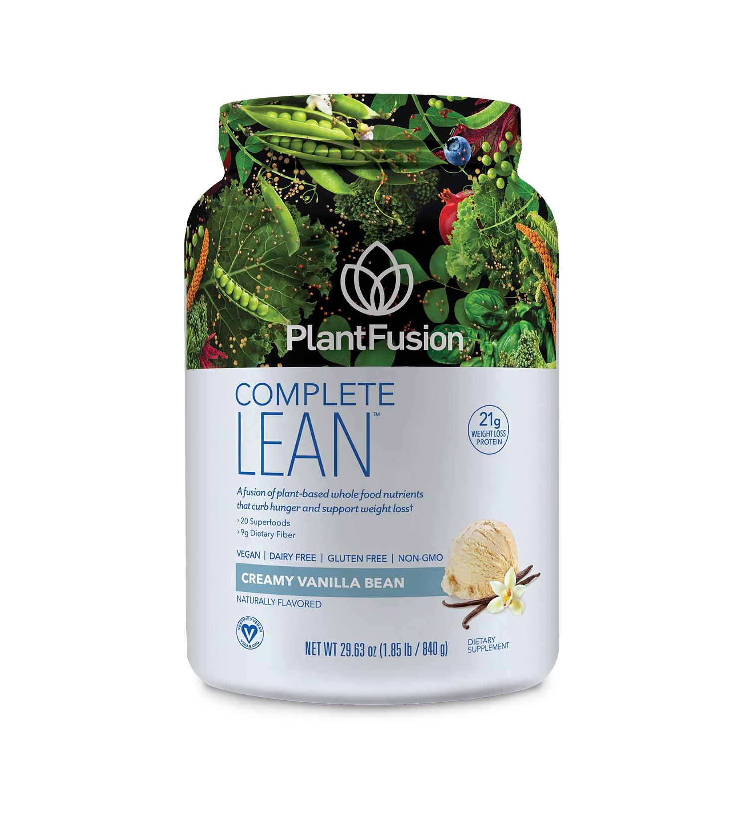 PlantFusion Complete Lean Plant Based Protein Powder - Prebiotic Fiber Superfoods & Digestive Enzymes - Vegan Gluten Free Soy Free Non-GMO - Vanilla 1.85 lb Vanilla 1.85 Pound (Pack of 1) - Buy Online on GoSupps.com