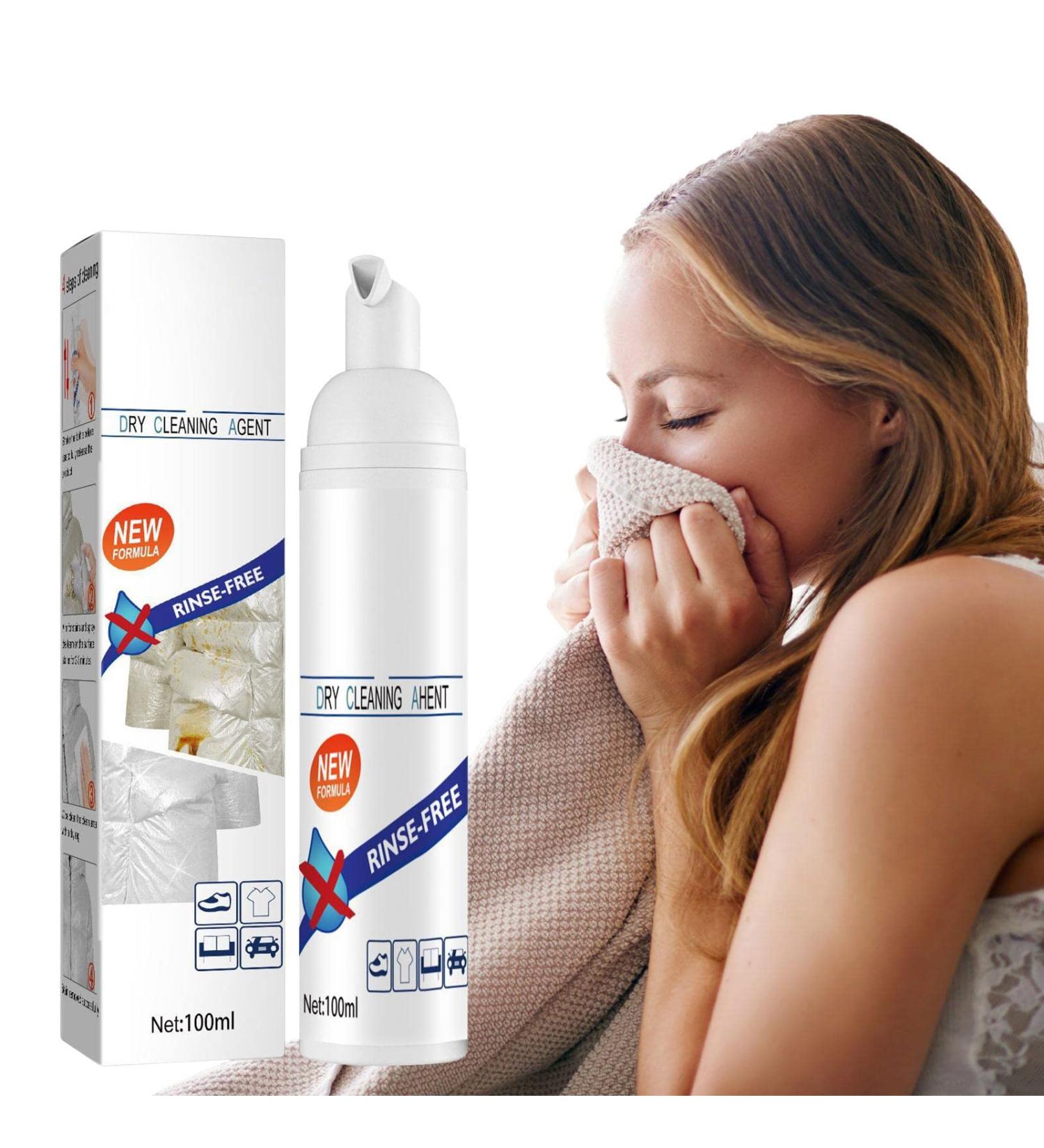 Stain Remover Sprays Rinse- Waterless Clothing Cleansing Foam Fabric Cleaner Deeply Ingrained Marks Extra Strong Fresh Fragrance Dry Clean Stains Remover for Down Jacket Sofa/a - Buy Online on GoSupps.com