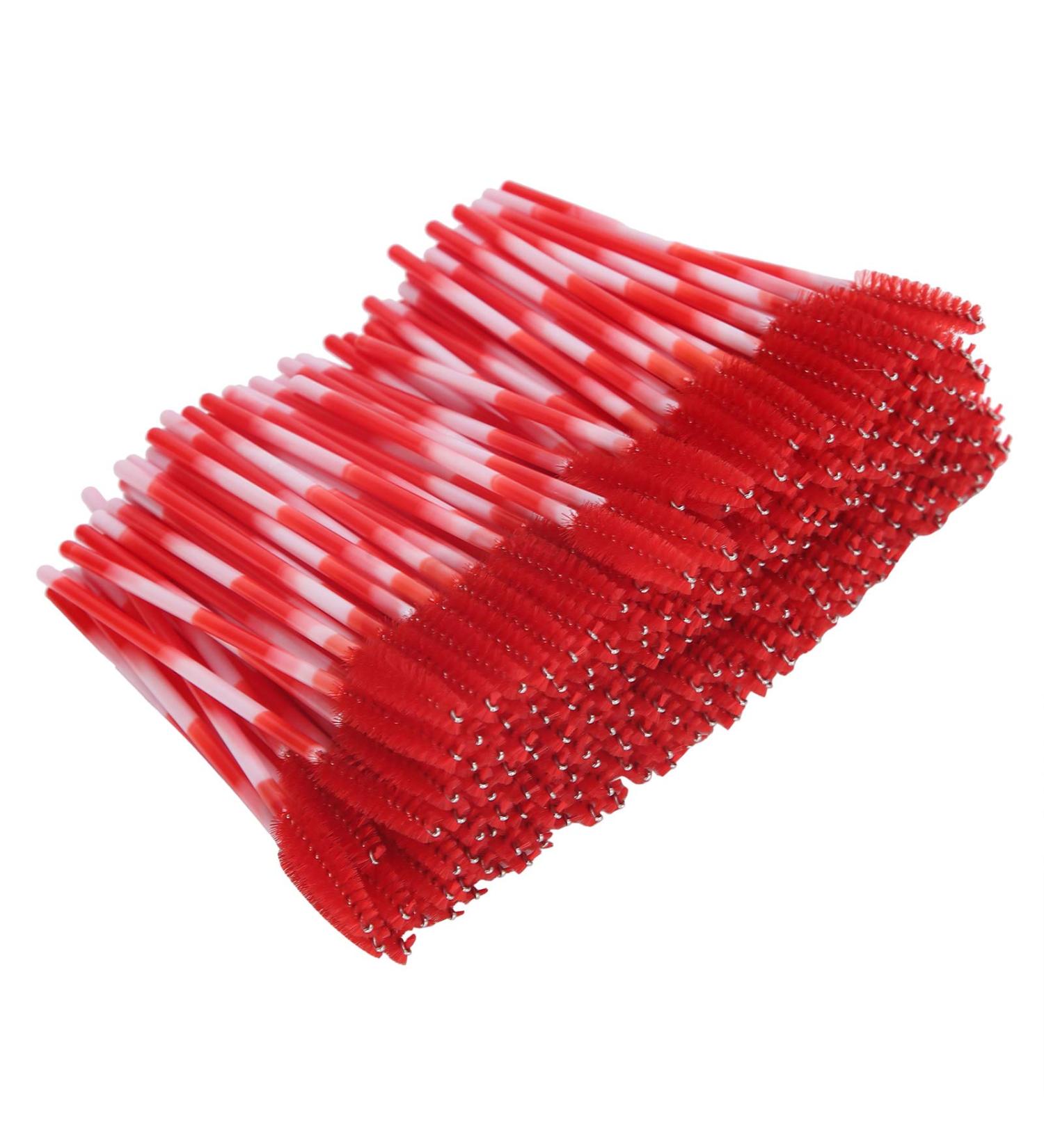 Different Gift Mascara Wand Spoolie Brushes Disposable Makeup Tool Eyelash Spoolie Lash Brush for Beauty Girl Women Eyelash(Big red) - Buy Online on GoSupps.com
