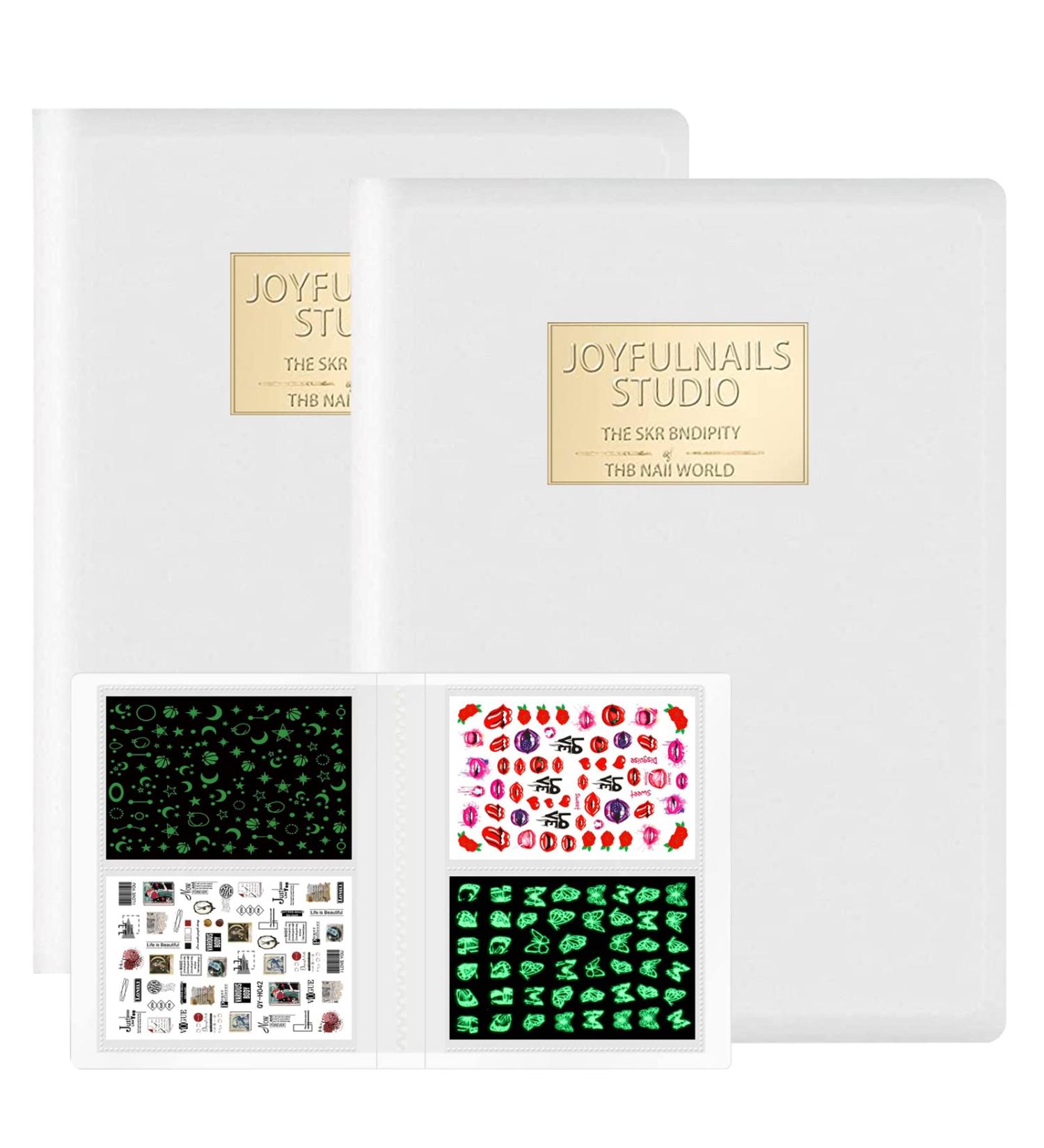 Hoinco Nail Sticker Storage Book - 160 Slots Organizer for Nail Art Stickers - Manicure Album & Display - Nail Collecting Equipment - Buy Online on GoSupps.com