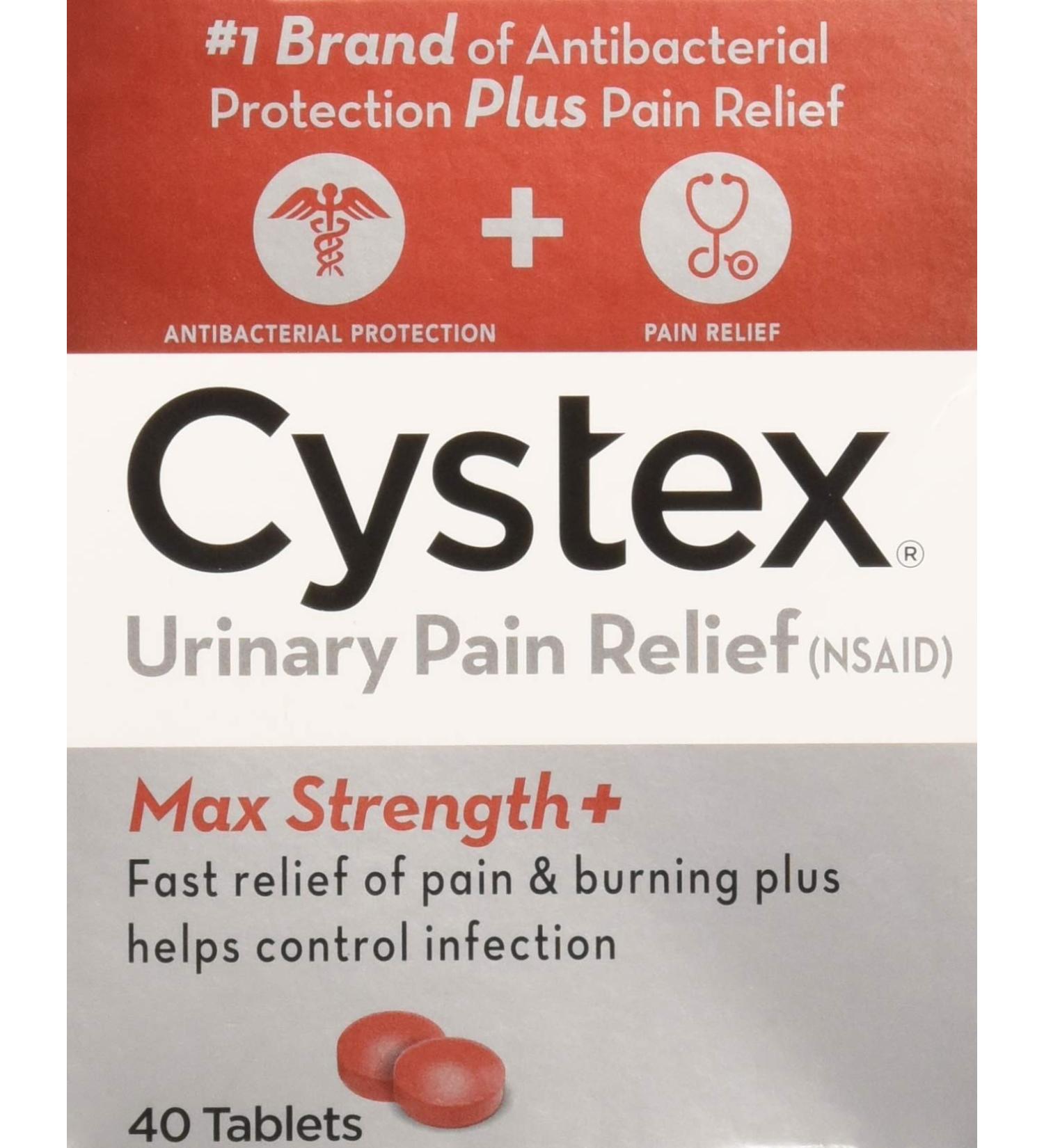 Cystex Plus Urinary Pain Relief Tablets 40 ea - Pack of 2 | Fast-Acting Relief - Buy Online on GoSupps.com