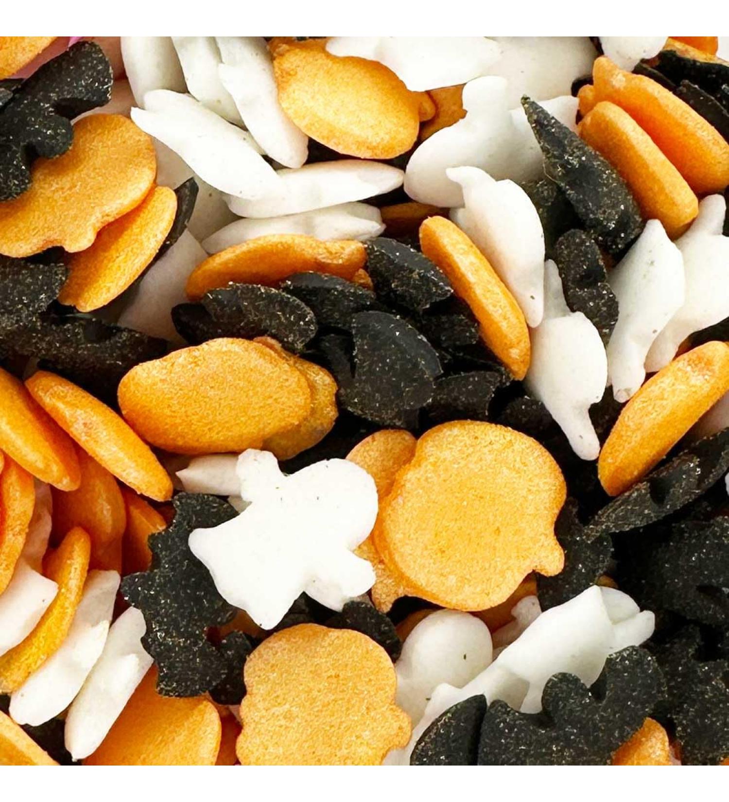 Halloween Mix Cake Topper Sprinkles - 25g Edible Glimmer Sugar Shapes for Halloween Themed Party Cakes - Buy Online on GoSupps.com