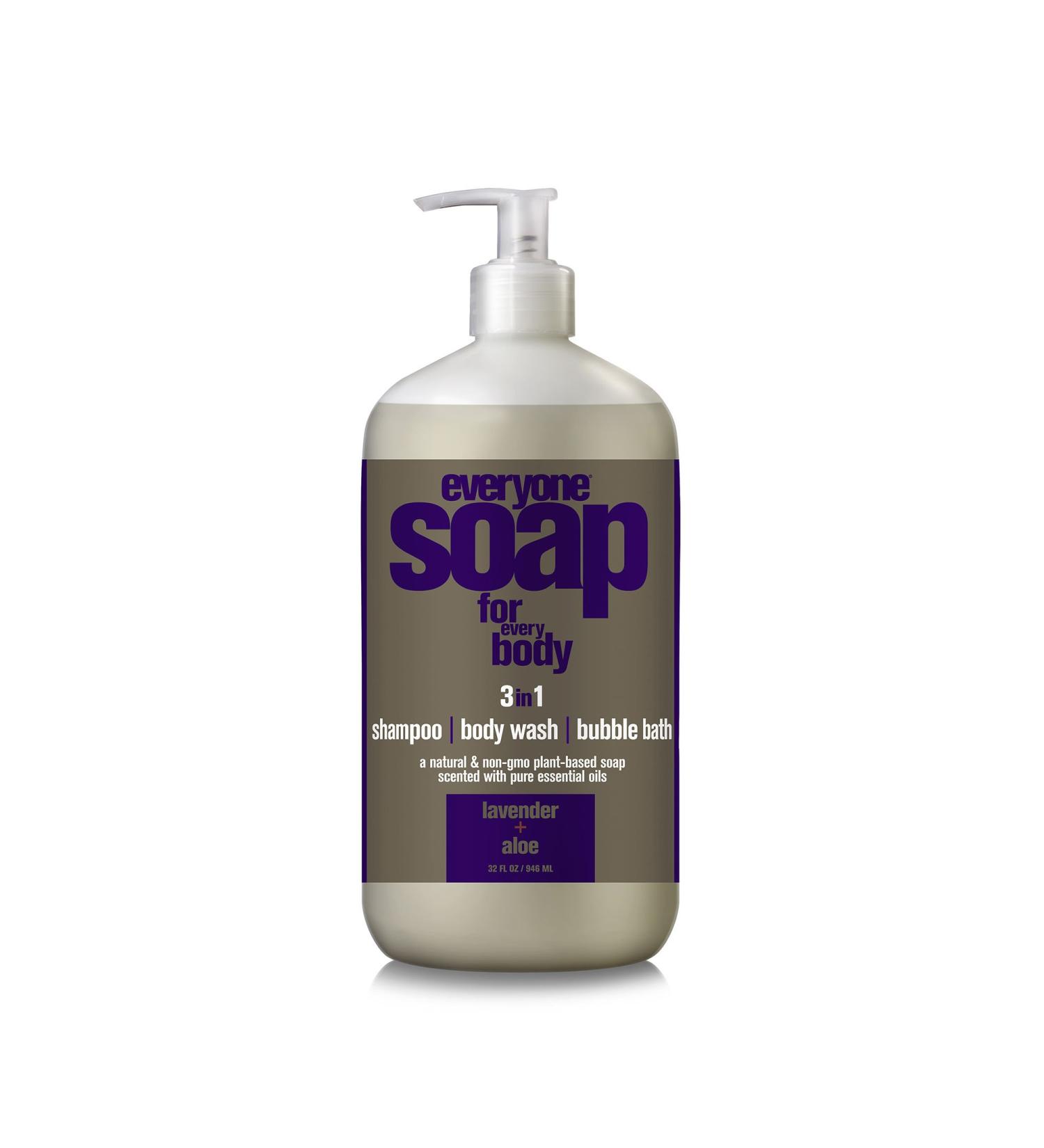 EO Products Everyone Soap for Every Body 3 In One Lavender + Aloe 32 fl oz (946 ml)