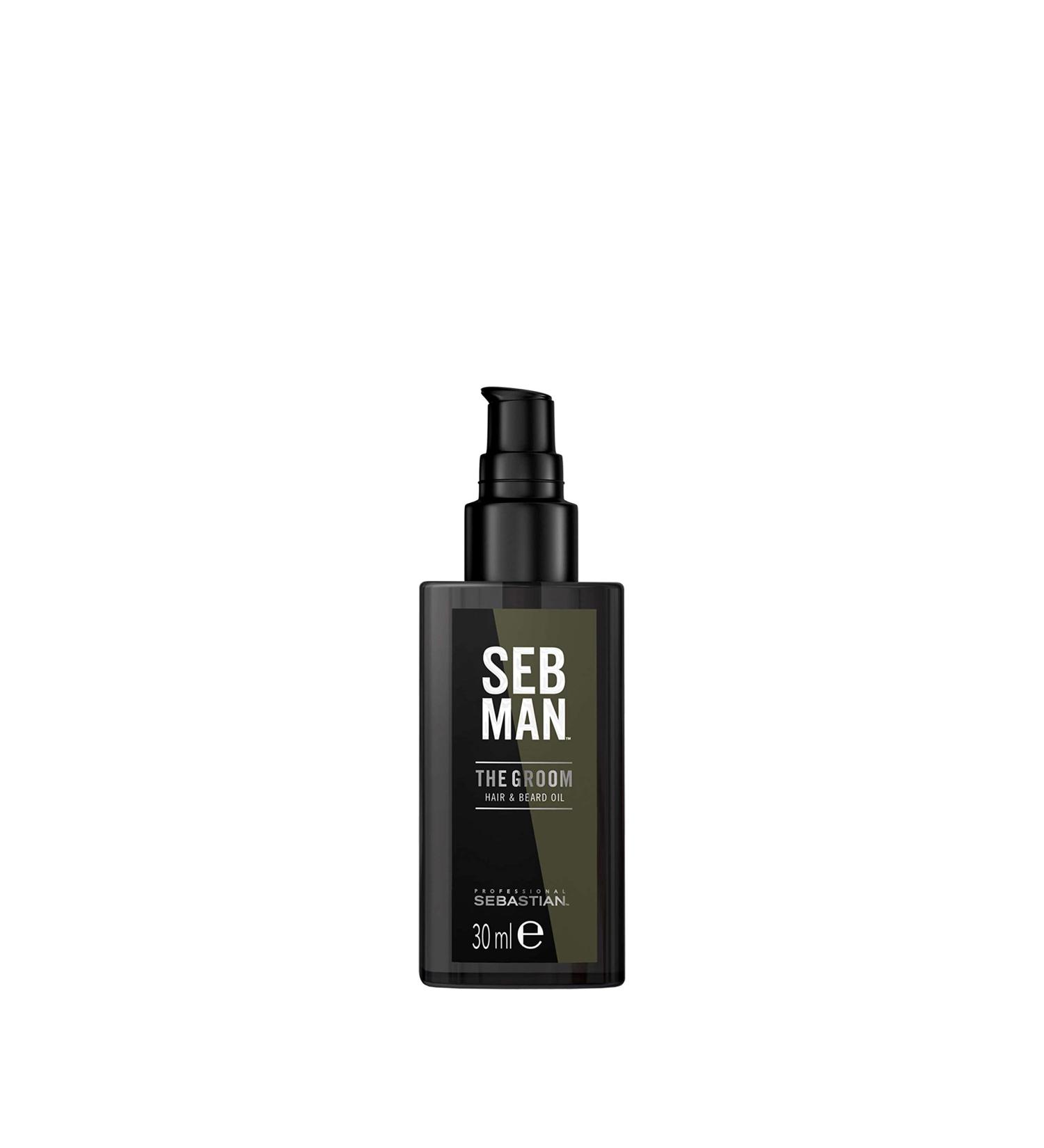Seb Man The Groom Hair & Beard Oil 30ml - Nourish & Style | International Shipping Available - Buy Online on GoSupps.com