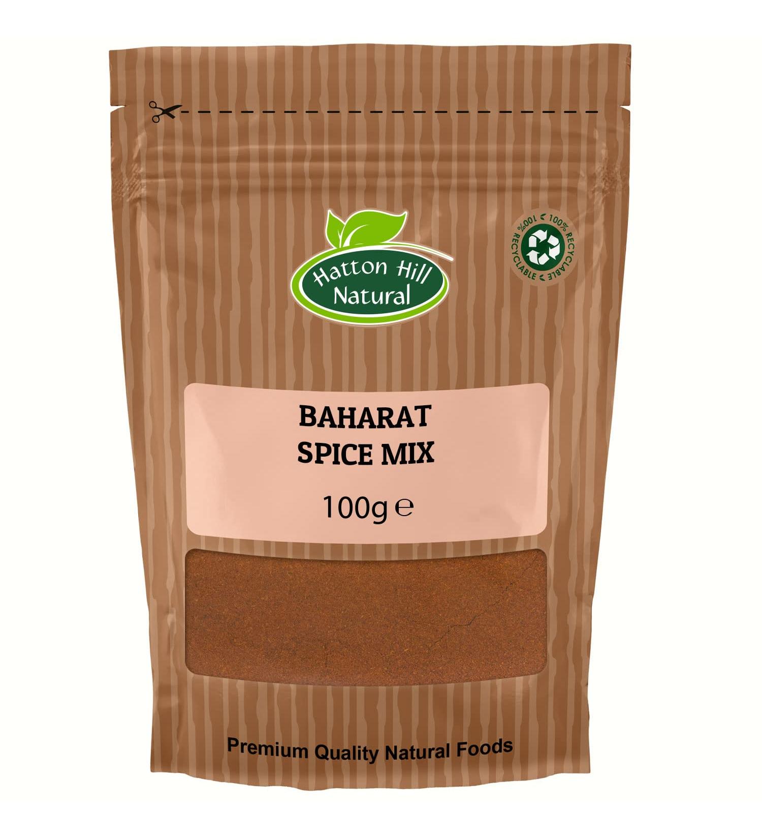 Baharat Spice Mix (Aromatic & Peppery Spice Blend) 100g by Hatton Hill - Free UK Delivery