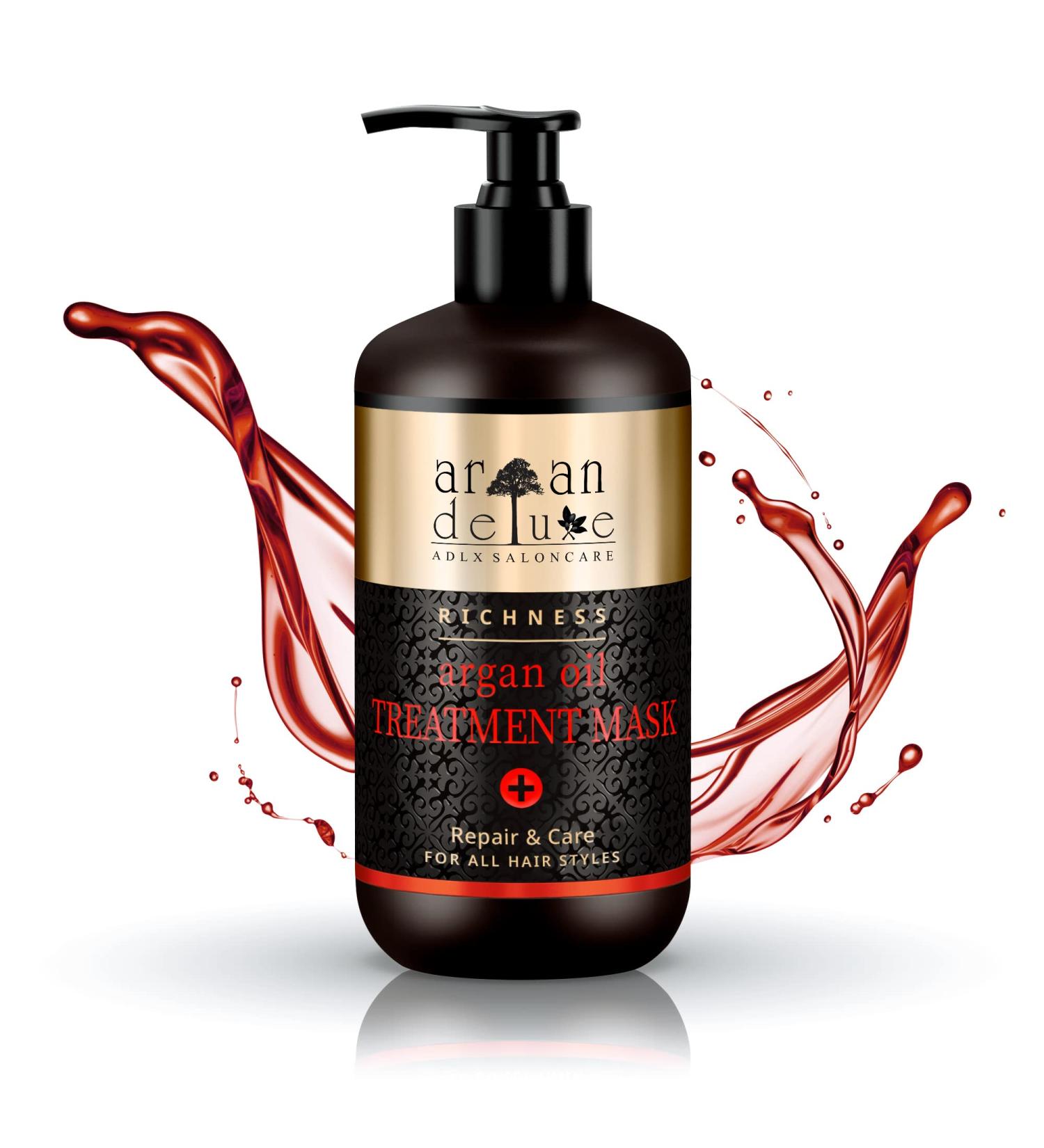 Argan Deluxe Treatment Mask - Argan Oil Hair Care for Frizz & Damage - Silky Soft Hair from Morocco - 300 ml - Buy Online on GoSupps.com