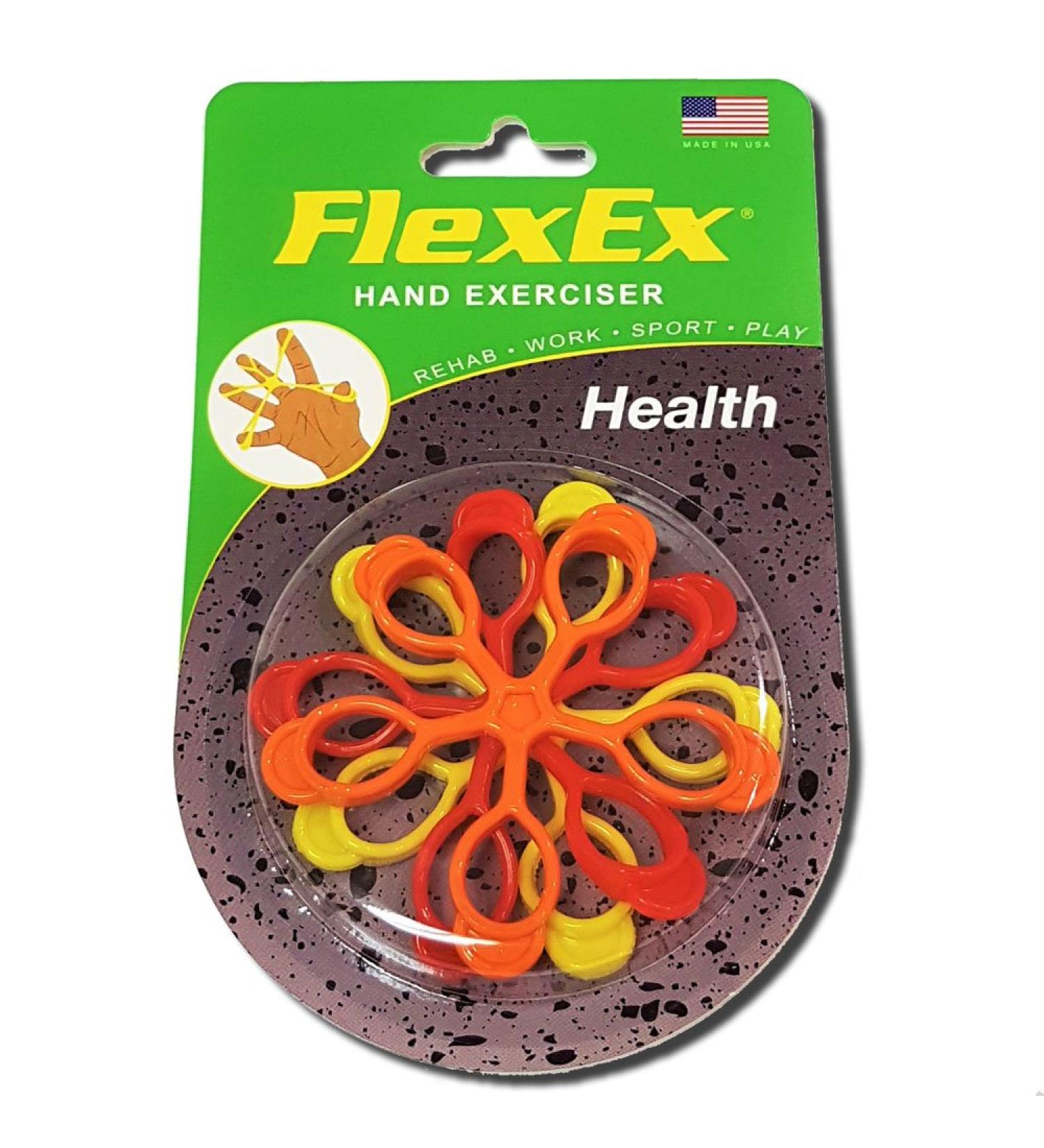 FlexEx Health Patented Hand Exerciser - Made in USA | Improve Grip Strength - Buy Online on GoSupps.com