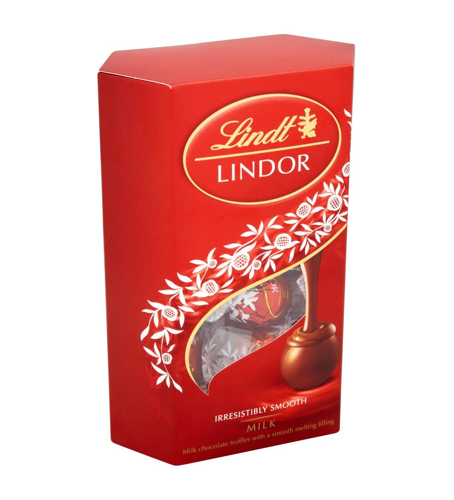 Lindt Lindor Milk Chocolate Truffles With a Smooth Melting Centre 200g (pack of 2)