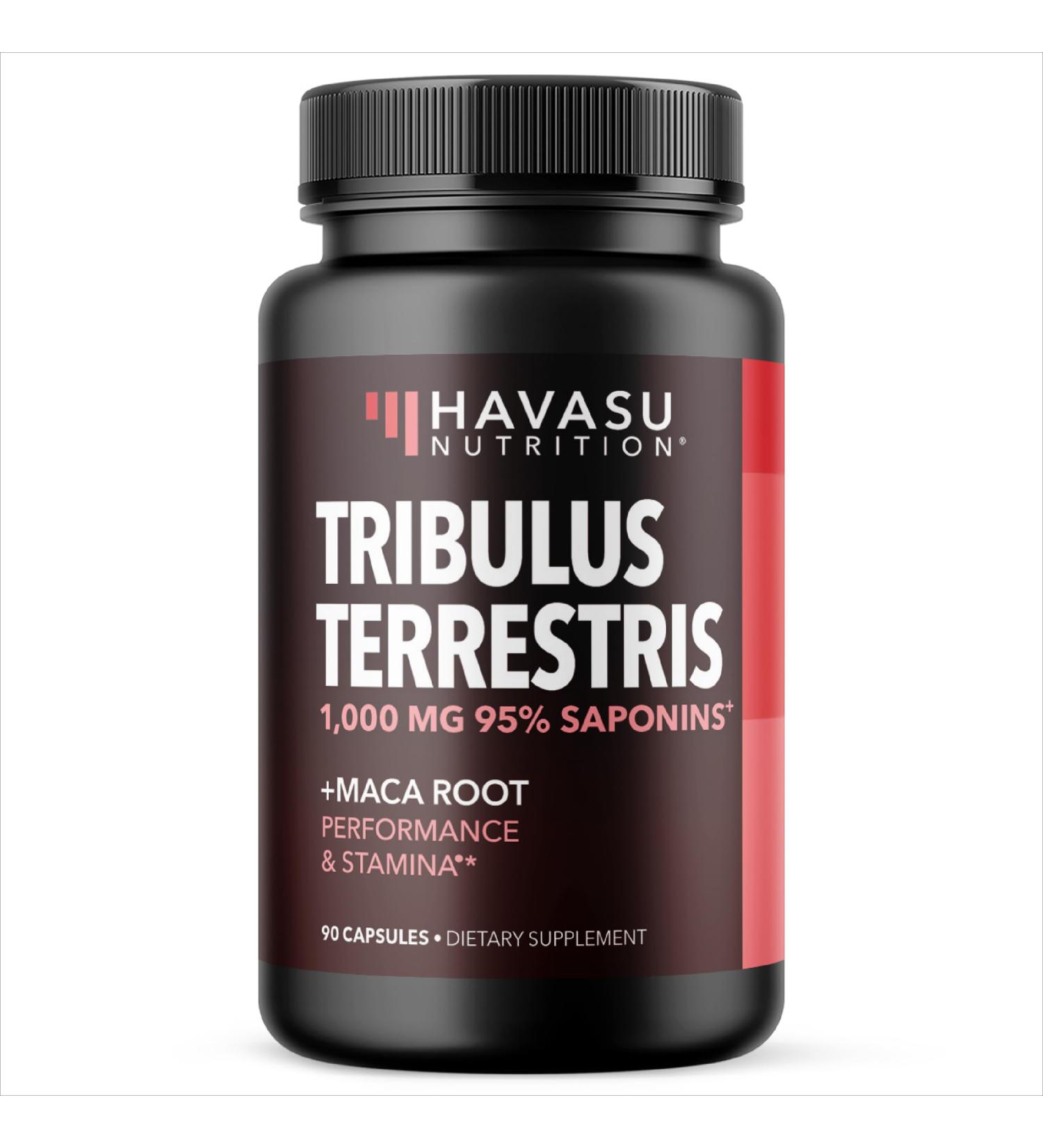 Buy Tribulus Terrestris for Men (95% Saponins) with Maca Root - 1 000 mg Male Performance Support Capsules - 90 Count - International Shipping Available - Buy Online on GoSupps.com