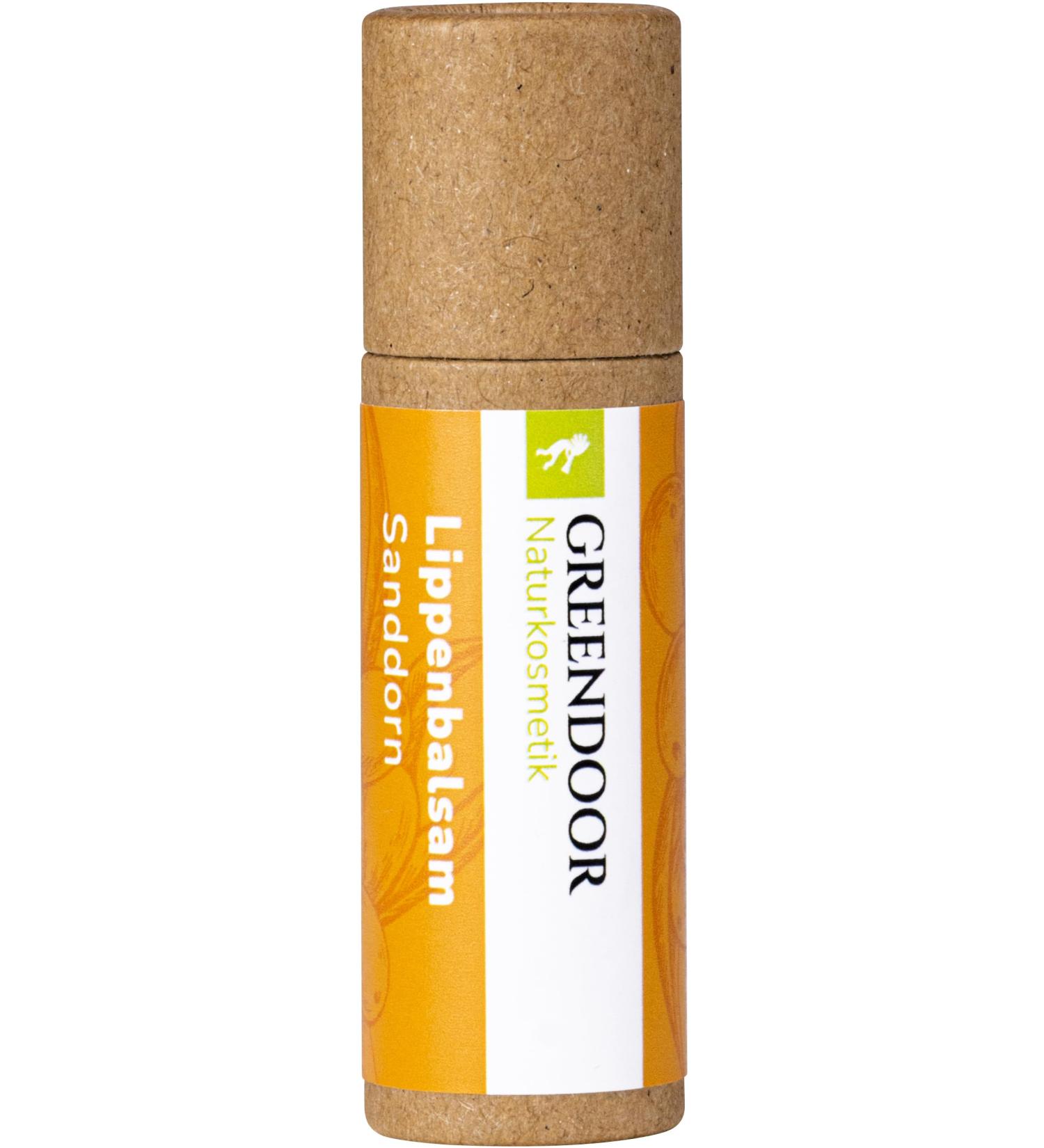 Greenendoor Orange Lip Balm - Plastic-Free Natural Lip Care with Organic Jojoba Oil | 5 ml | Protects Against Dry Lips - Buy Online on GoSupps.com