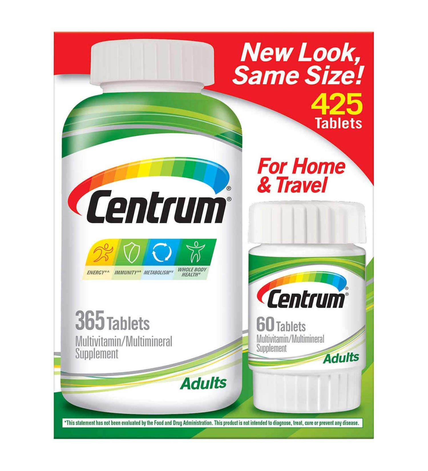 Centrum Adults Multivitamin Multimineral Supplement: 425 Tablets 425 Count (Pack of 1)