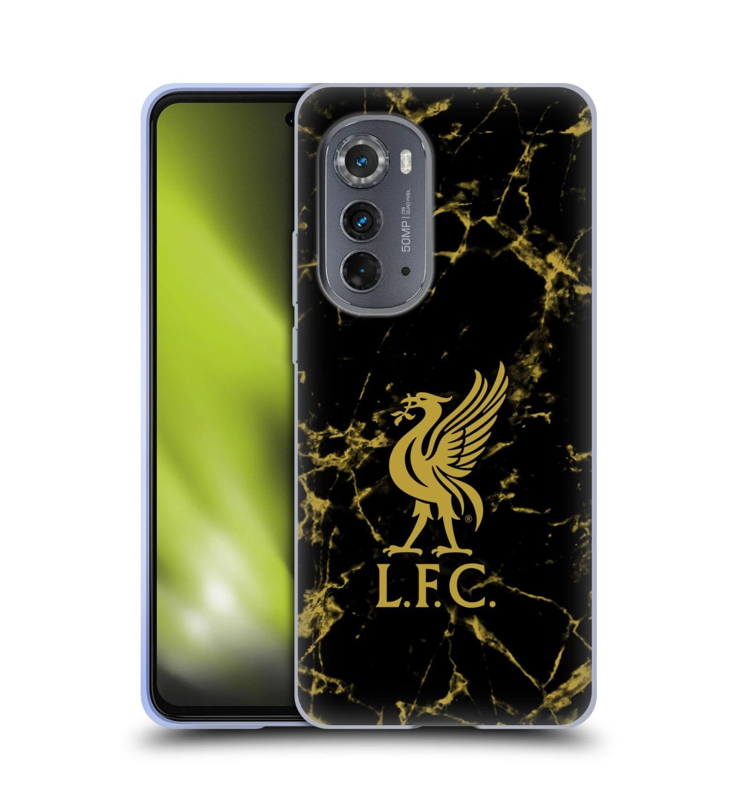 Official Liverpool FC Black & Gold Marble Crest Soft Gel Case for Motorola Edge (2022) - Buy Online on GoSupps.com