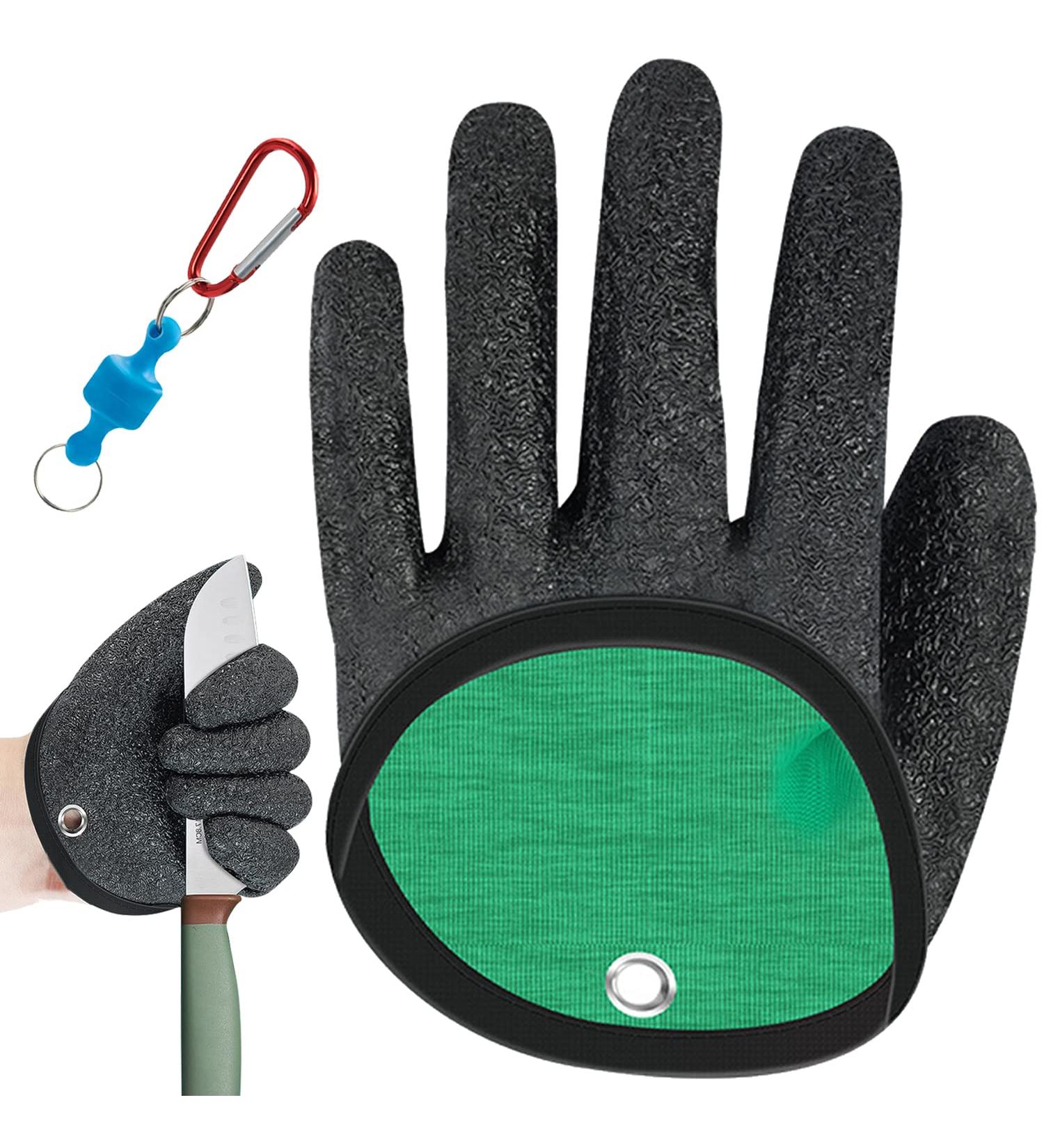 Buy GKZB Waterproof Fishing Gloves - Angler's Bite-Proof Stab-Resistant with Magnetic Closure for Safe Handling of Hecht Wels Zander - International Shipping Available - Buy Online on GoSupps.com