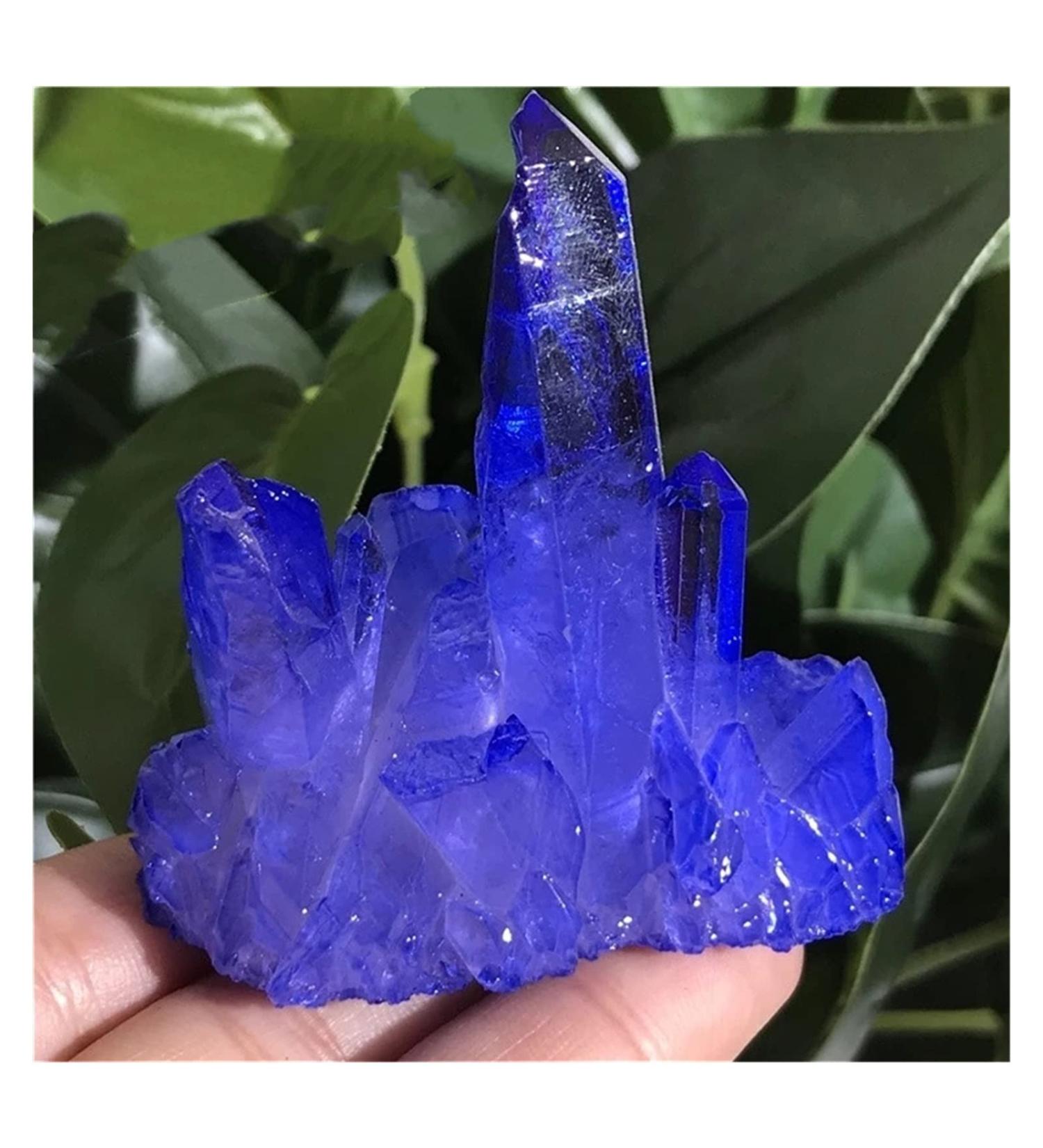 Natural Rock Crystal Clusters Colorful Angel Aura Electroplated Quartz Minerals Specimen Ornament Home Decorative Stone Flowers Quartz Stones Reiki Crystal Stone (Size : C/1kg) - Buy Online on GoSupps.com