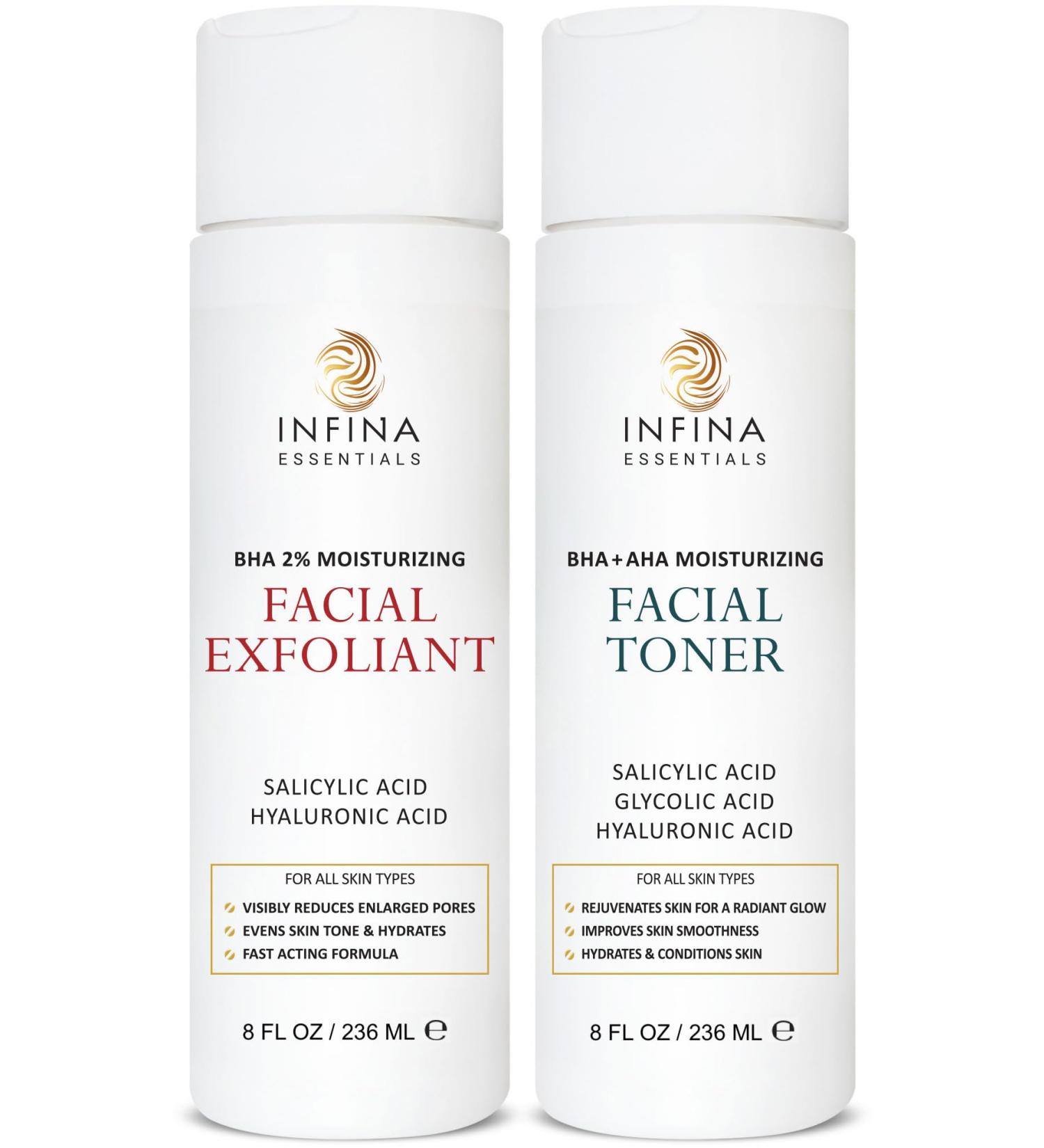Face Exfoliator & Toner Revitalizing BHA Exfoliant 8 fl oz | Optimal Facial Skin Care for Women - Buy Online on GoSupps.com