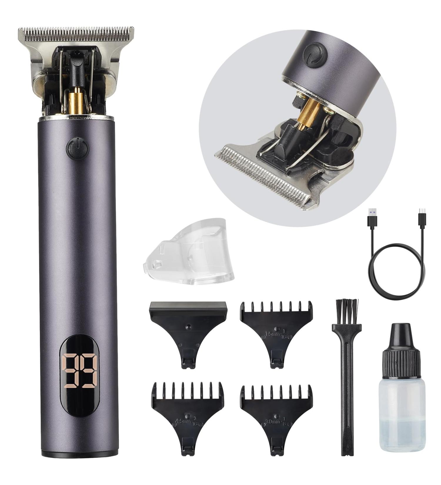 Professional Men's Hair Clippers | Cordless Zero Gapped Trimmer & Grooming Kit | Rechargeable Beard Trimmer with LED Display - Buy Online on GoSupps.com