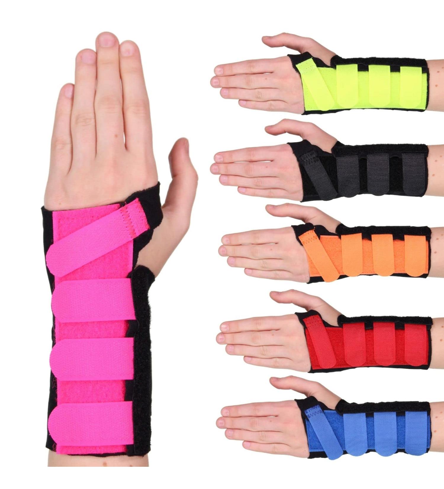 Solace Bracing Cool-Flow Wrist Support - British Made NHS Brace w/Metal Splint for Carpal Tunnel Arthritis Tendonitis - Pink - S Left Hand - Buy Online on GoSupps.com