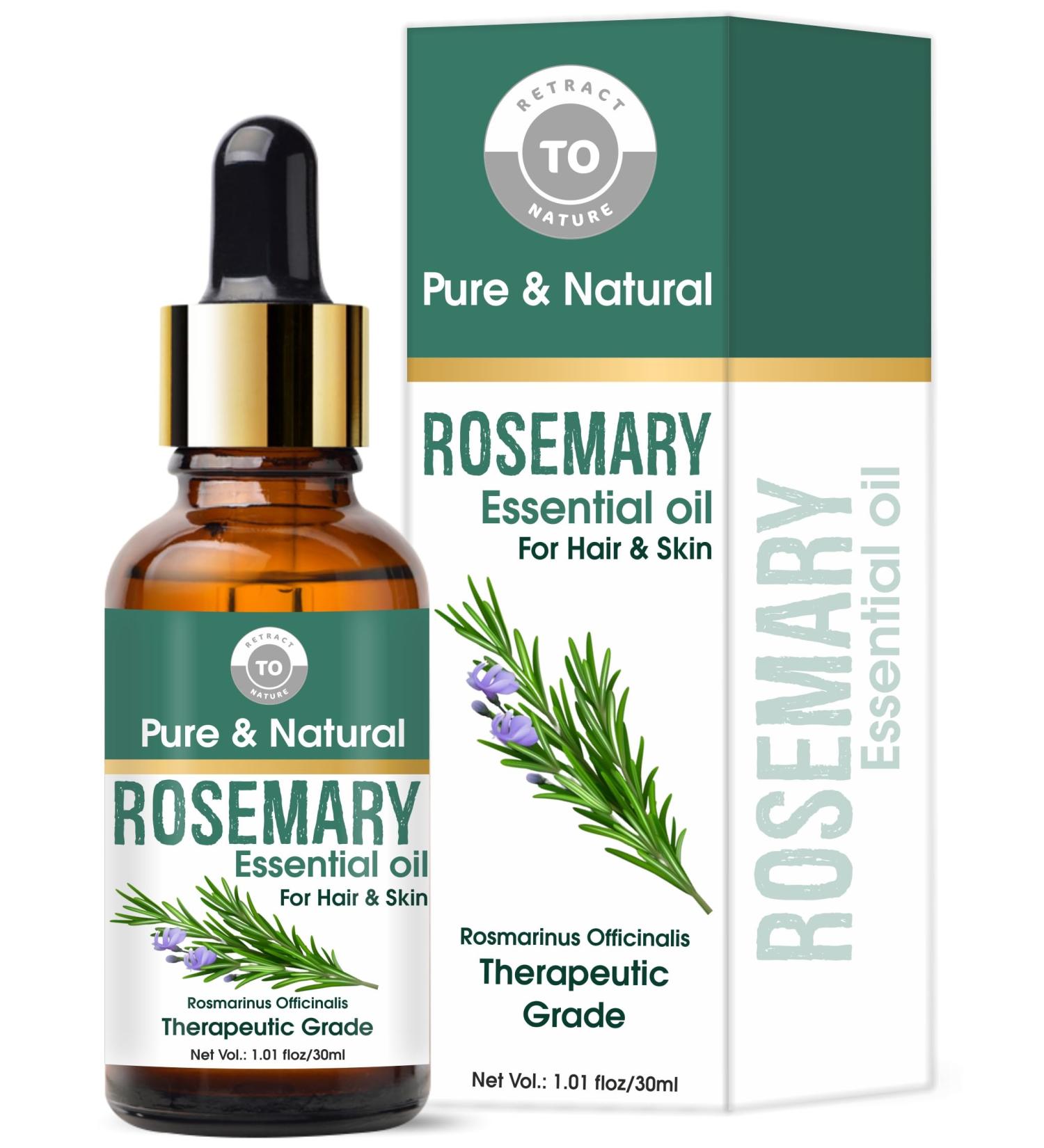 100% Pure Rosemary Essential Oil - Therapeutic Grade for Aromatherapy Hair & Skin Care - 1.01 fl oz - Buy Online on GoSupps.com