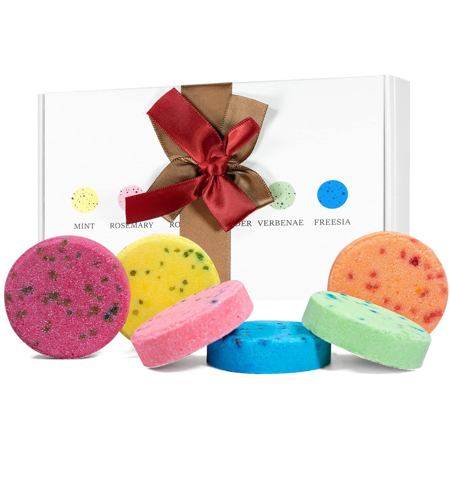 Aromatherapy Shower Steamers with Pure Essential Oils | 6 PCS Set for Relaxation & Gifts | Mint, Rosemary, Verbena | Strong Fragrance Shower Tablets - Buy Online on GoSupps.com