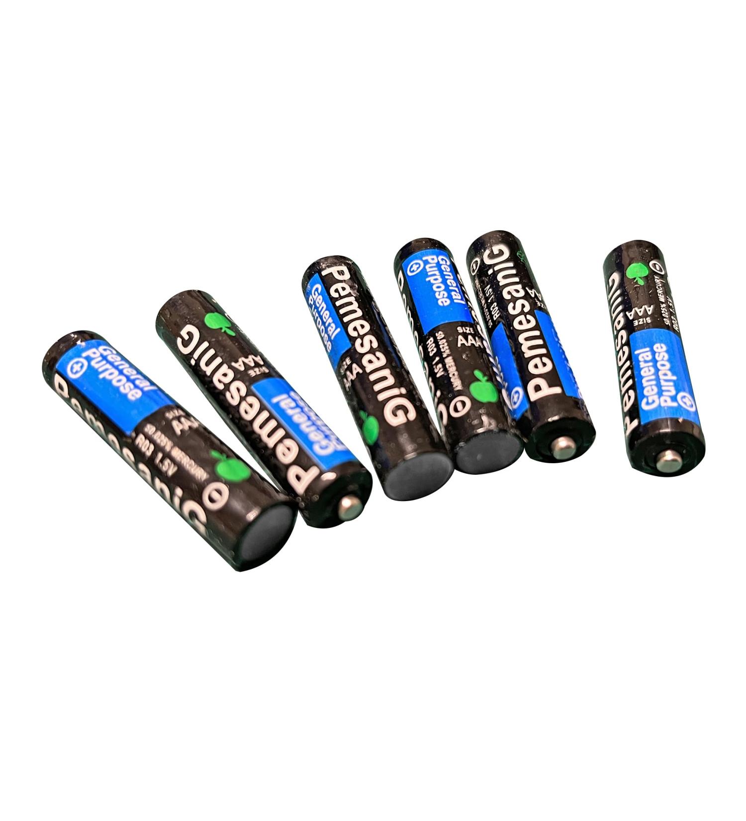 Buy FixtureDisplays 6-Piece AAA Economy Batteries - 1.5 Volt Type 7 | International Shipping Available - Buy Online on GoSupps.com