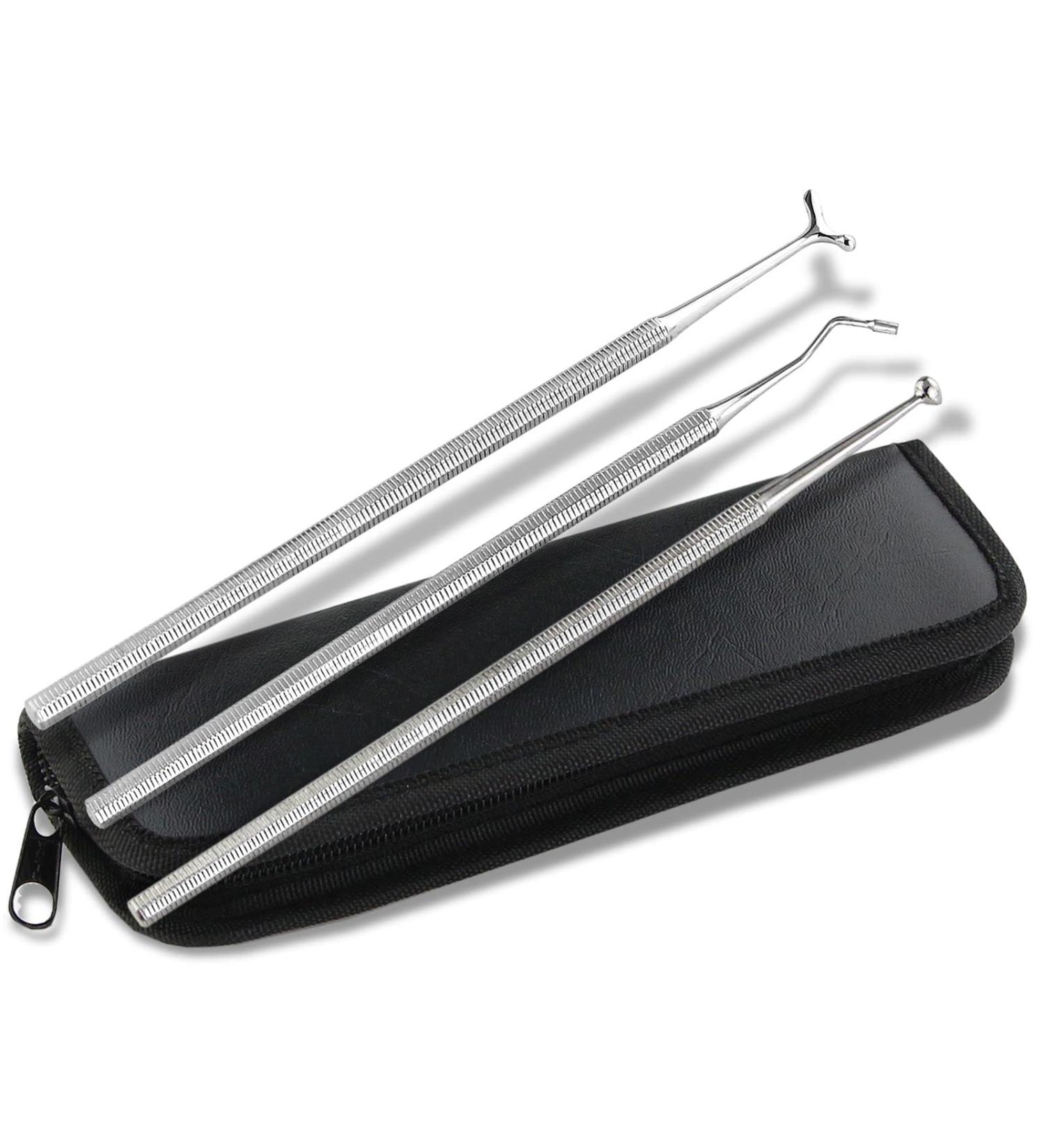 3-Piece Acupressure Pen Set | Scar Stick & Acupuncture Massage Tools in Storage Case - Special Designs - Buy Online on GoSupps.com