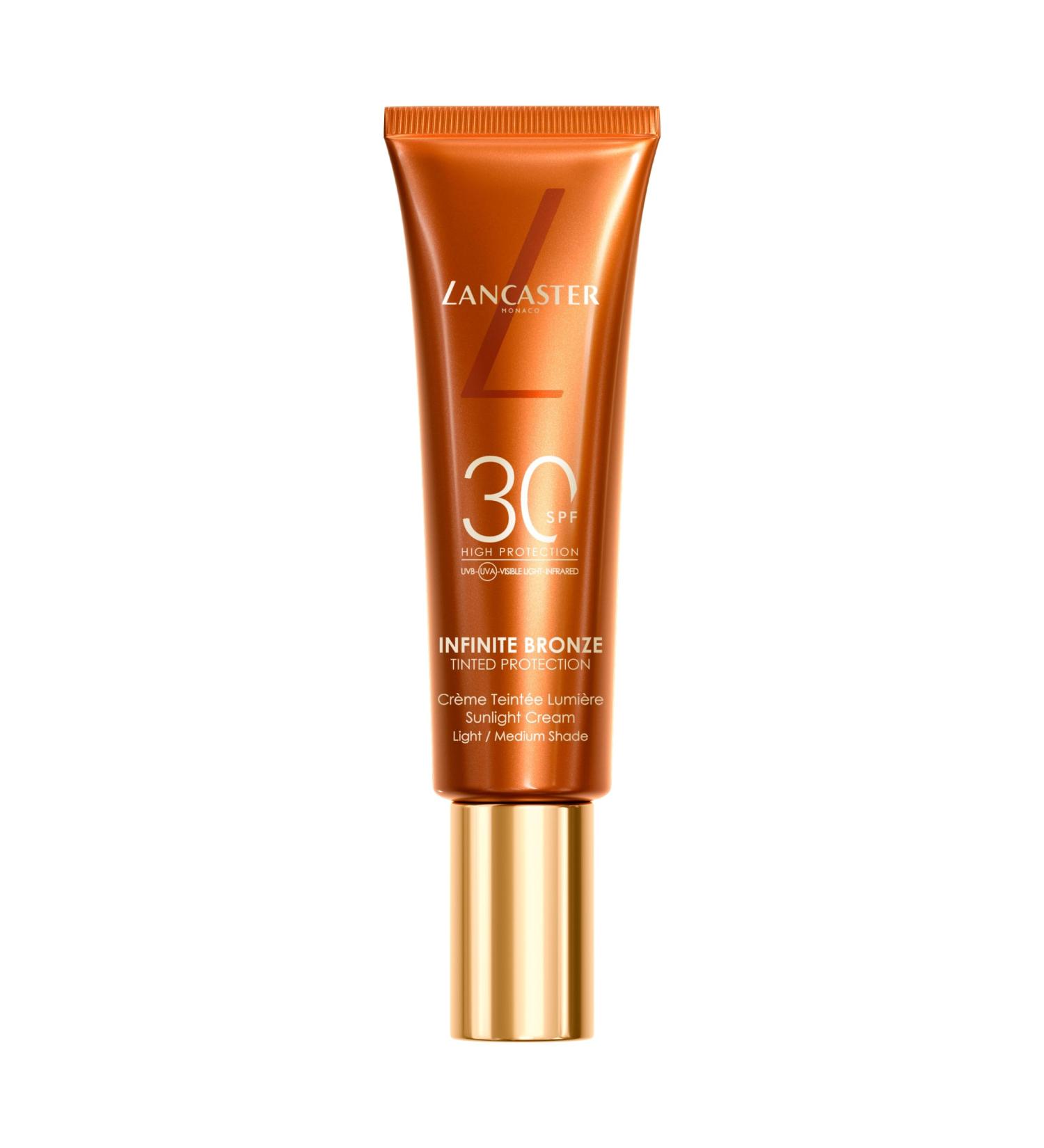Buy Lancaster Infinite Bronze Tinted Protection Sunlight Cream SPF30 - Light/Medium Shade 50ml | International Shipping Available - Buy Online on GoSupps.com