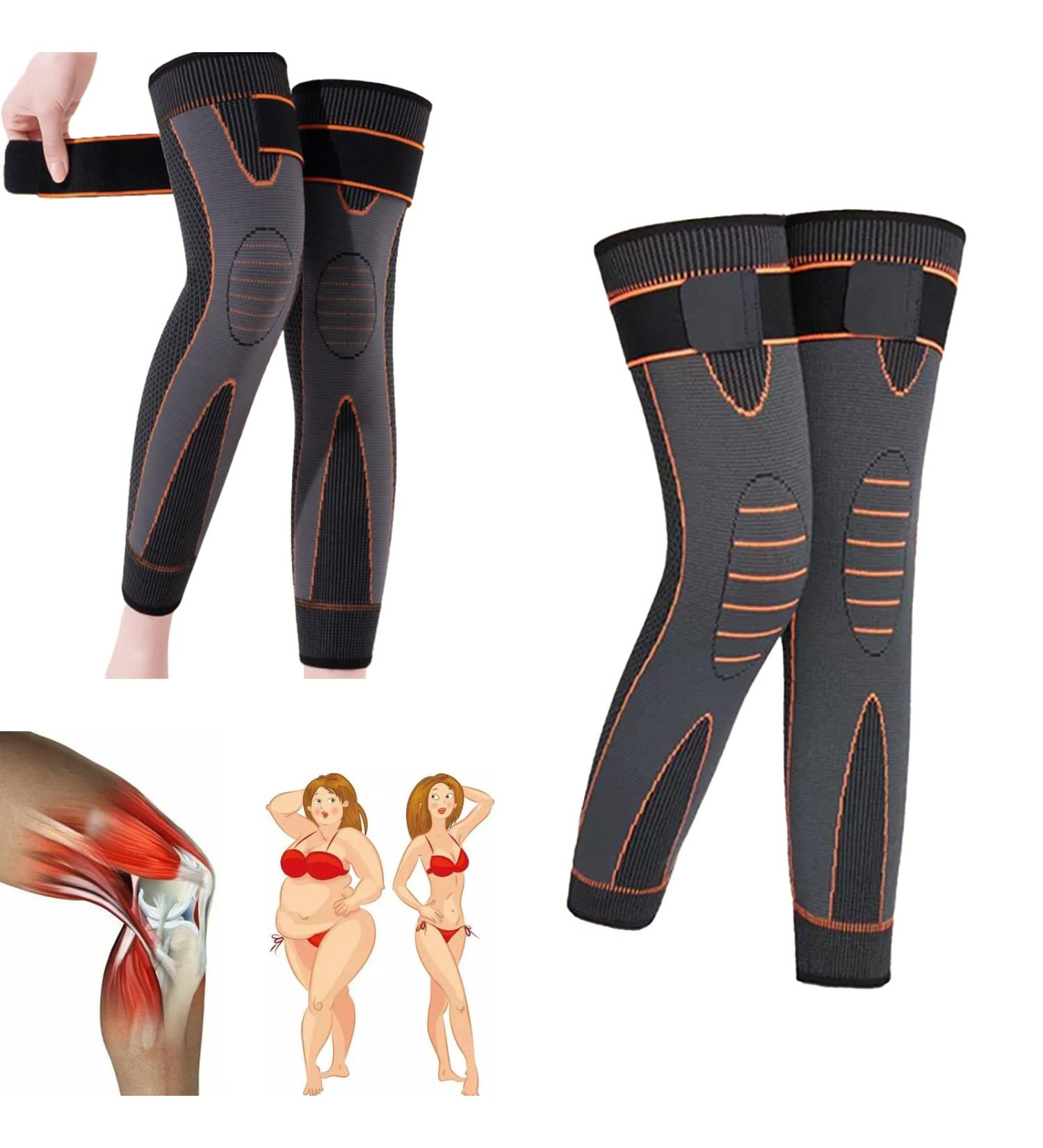 Buy S-SNAIL-OO Tourmaline Acupressure Self-Heating Knee Sleeve - Medium Orange for Sports & Joint Protection | International Shipping Available - Buy Online on GoSupps.com