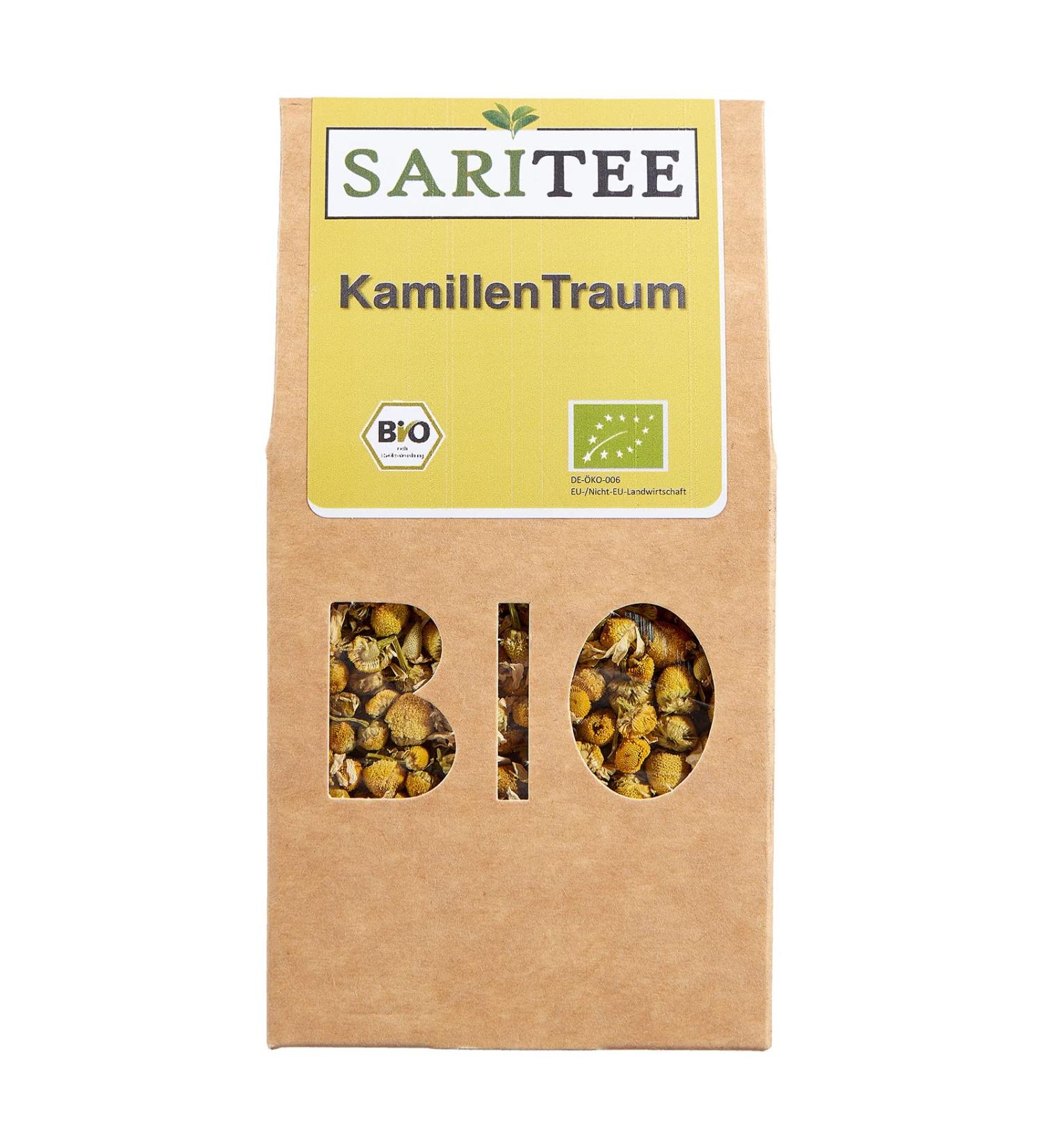 FRUTEG SARITEE Organic chamomile dream loose Camomile tea with aromatic chamomile flowers from organic farming Detox Tea Fastente Baby tea Magentee 30g - Buy Online on GoSupps.com