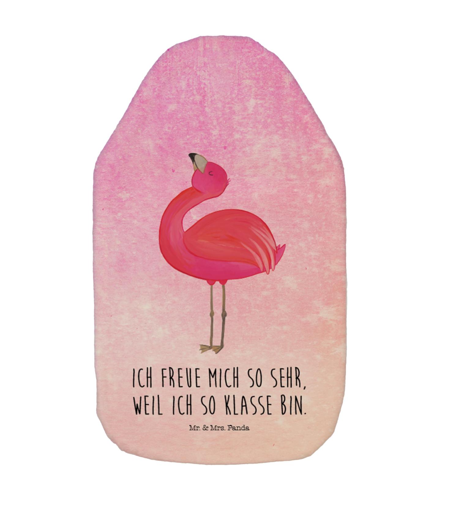 Mr. & Mrs. Panda Warm Flamingo Bottle | Hot Water Bottle Cover & Gift | Self-Love & Comfort in Violet - Buy Online on GoSupps.com