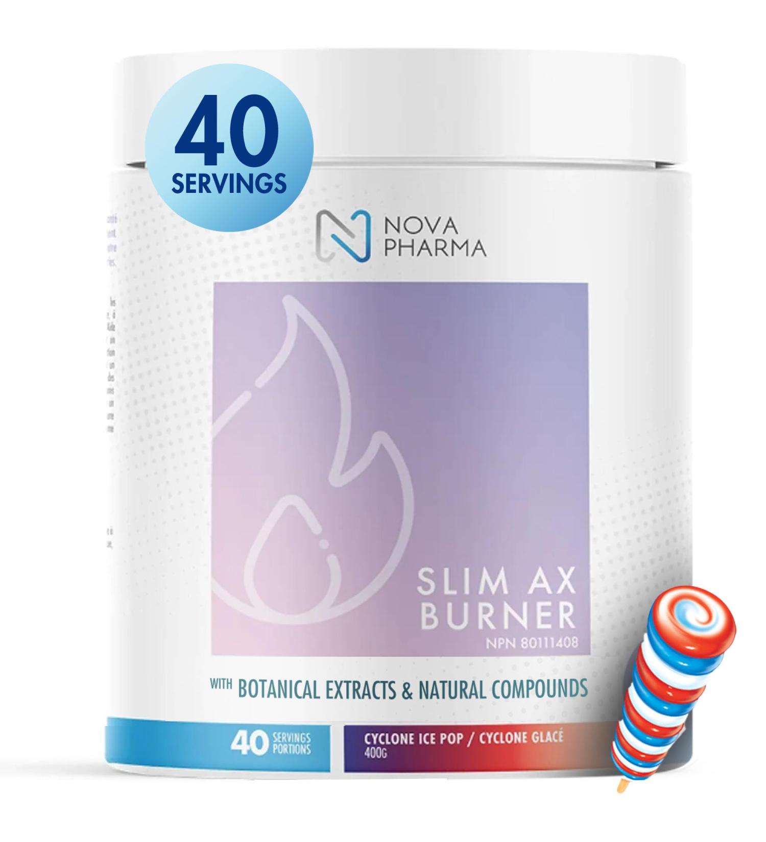 Nova Pharma Pre Workout Powder - Garcinia Cambogia - L Carnitine Supplement - Chromium Supplement - 40 Servings (Cyclone Popsicle) - Buy Online on GoSupps.com