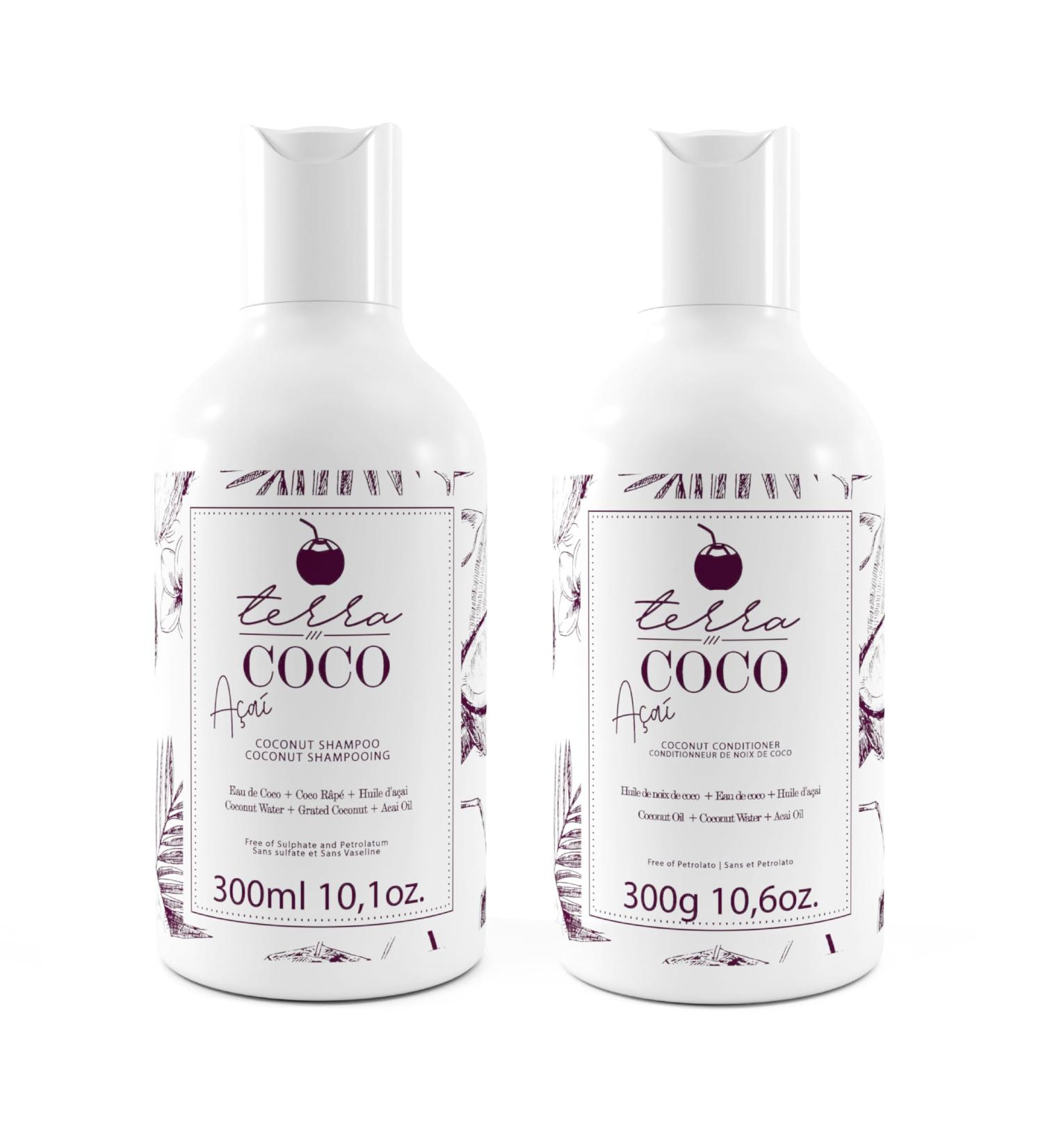 Terra Coco A ai Purple Toning Shampoo & Conditioner | Vegan Moisturizing Care for Bleached Hair - Buy Internationally - Buy Online on GoSupps.com