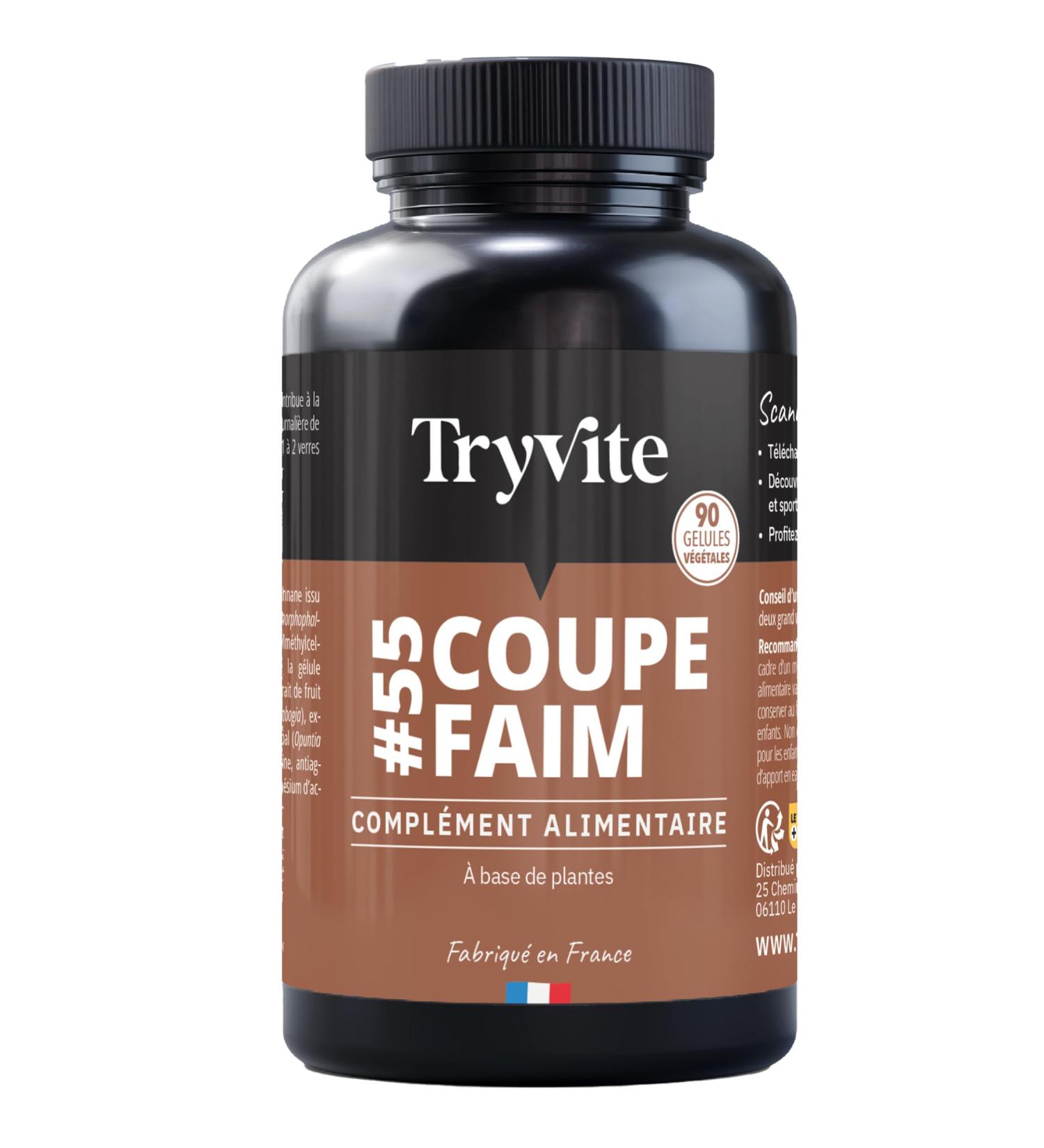 Coupe Faim | Perte De Poids Rapide et Efficace | Coupe Faim Puissant et Efficace | Minceur Perte de Poids Rapidement | TRYVITE | 90 Gelules - Buy Online on GoSupps.com