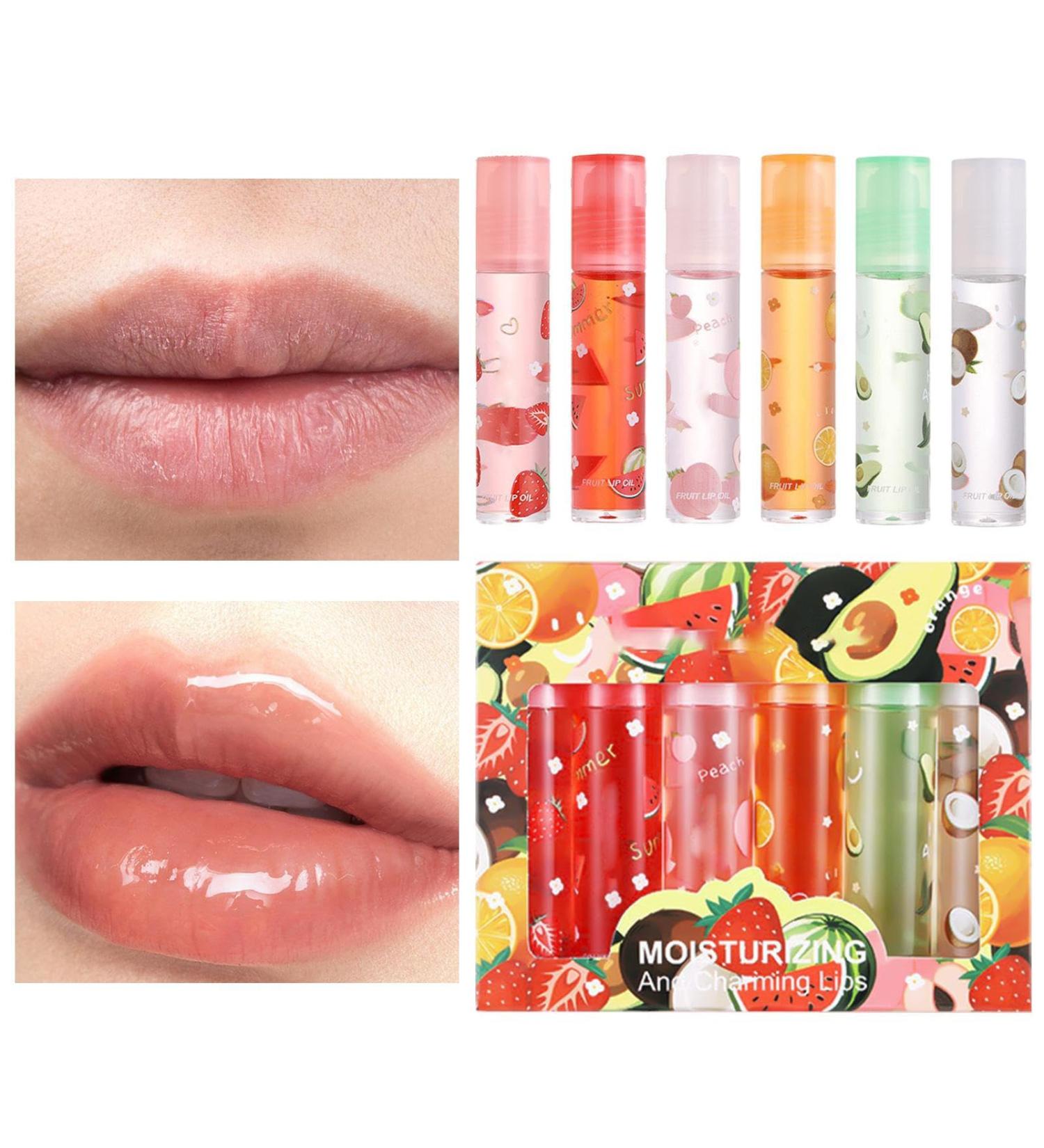 Lip Plumping Oil - Travel Rolling Lip Oil Set Daily Makeup Accessories for Shopping Meeting Dating Travel Home Work - Buy Online on GoSupps.com