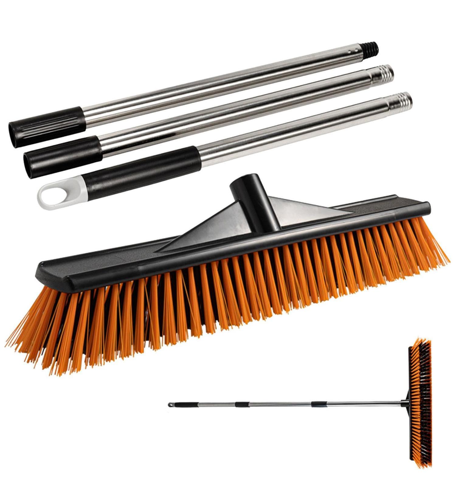 Floor Scrubbing Brush | Portable Scrubber for Floor Scrubbing Portable Floor Scrub Brush Grout Brush Outdoor Sweeping Brush for Warehouses Garages Balconies Decks Swimming Pools Dtt 50cm - Buy Online on GoSupps.com