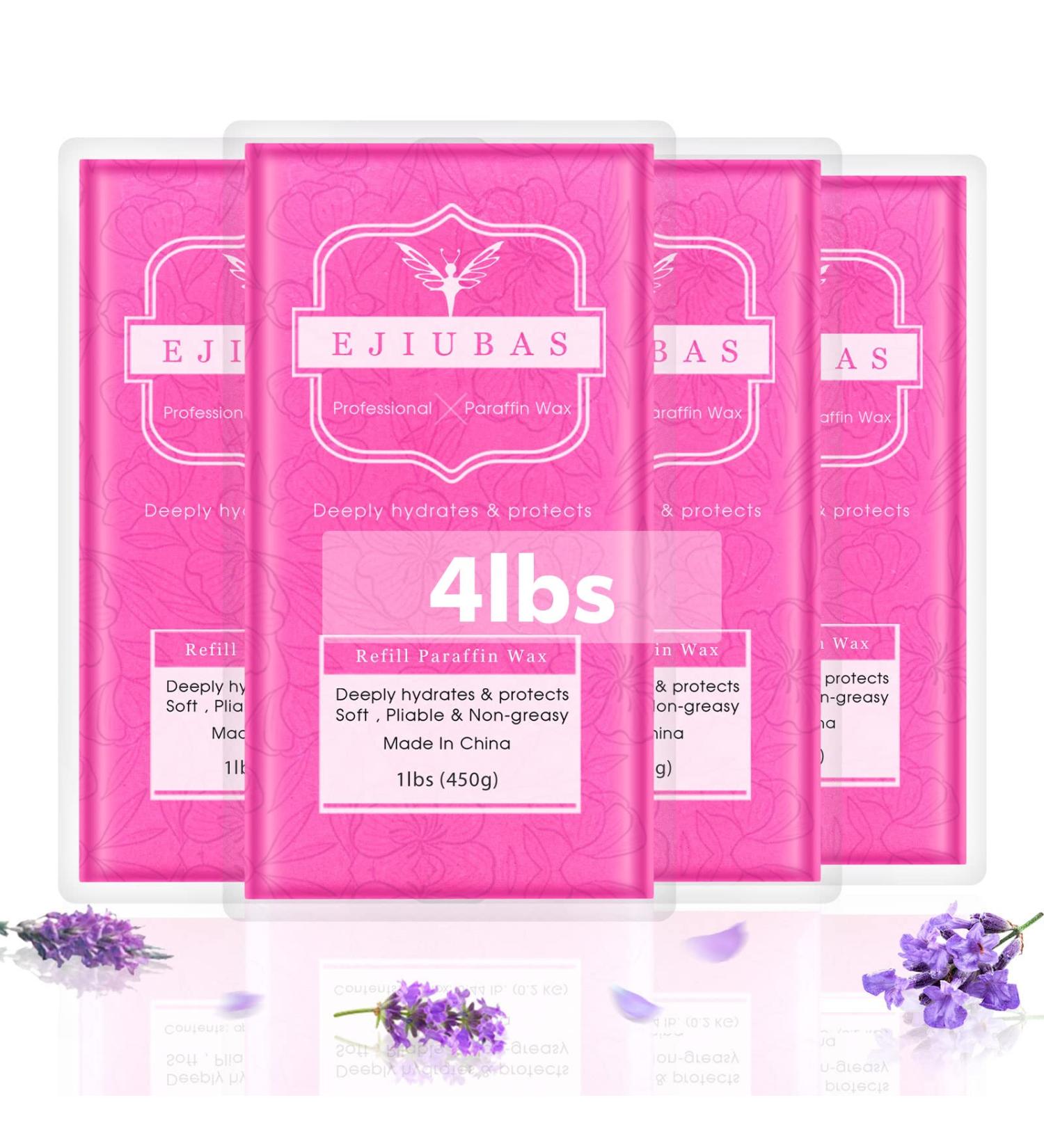 Ejiubas Lavender Paraffin Wax Blocks - 4 lbs | Paraffin Wax Refills for Hand and Feet | Relieve Arthritis Pain & Hydrate Skin - Buy Online on GoSupps.com