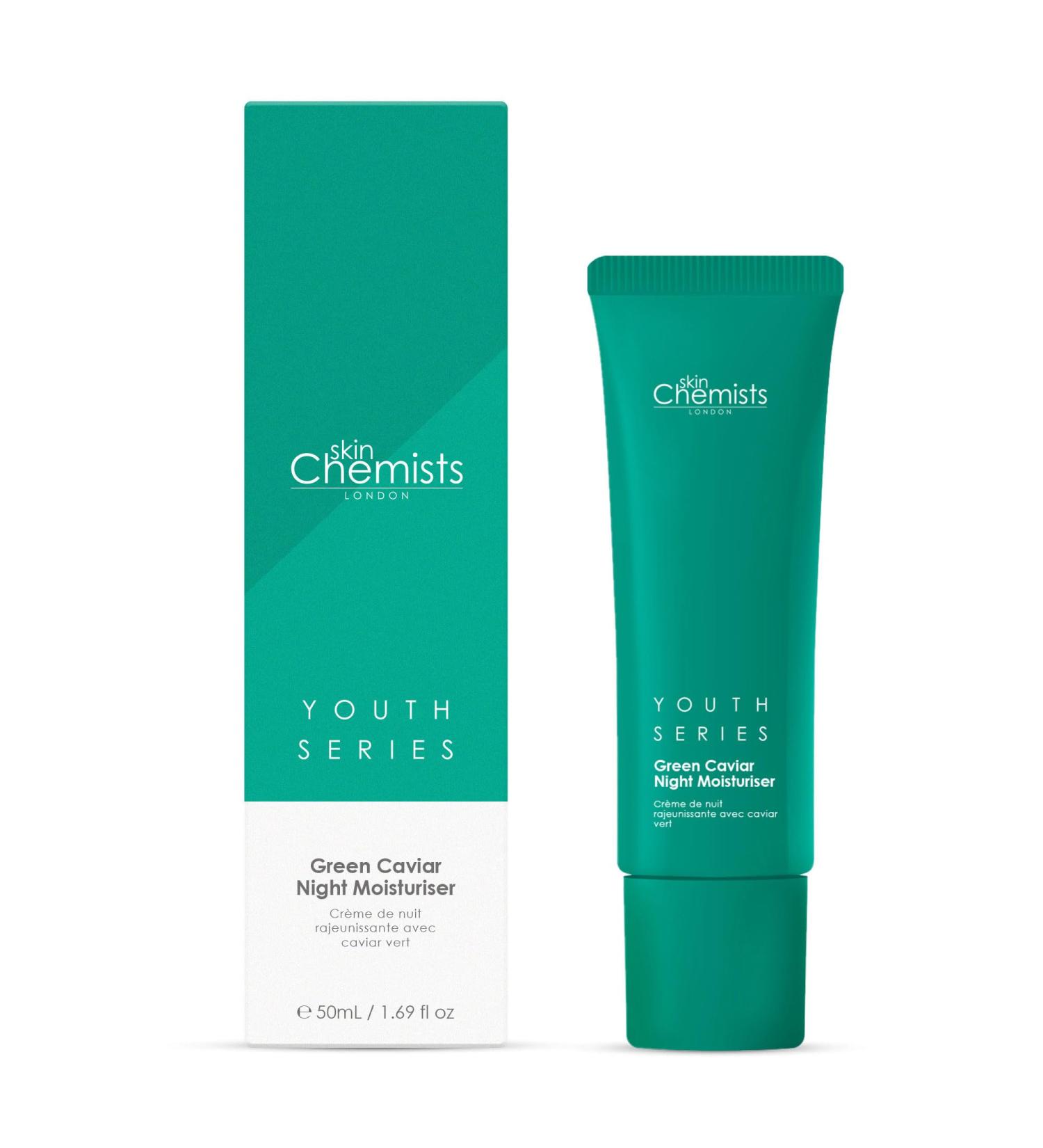 Shop Skin Chemists Green Caviar Night Face Moisturizer | Anti-Aging Cream with Green Caviar Extract & Coconut Oil | Age-Defying Skin Resurfacing - Buy Online on GoSupps.com