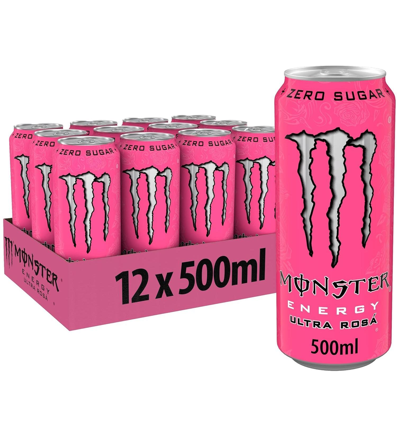 Monster Energy Drink Ultra Rosa 12 x 500ml - Buy Online on GoSupps.com