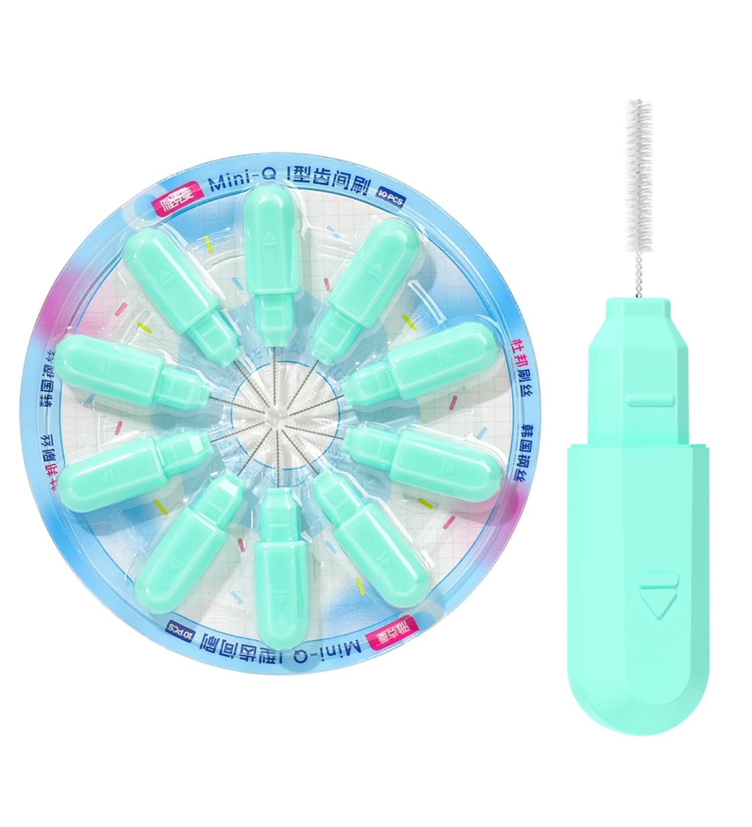 Interdental Brush 1.0 mm - Green | Effective Oral Care for Healthy Teeth & Gums | International Shipping Available - Buy Online on GoSupps.com