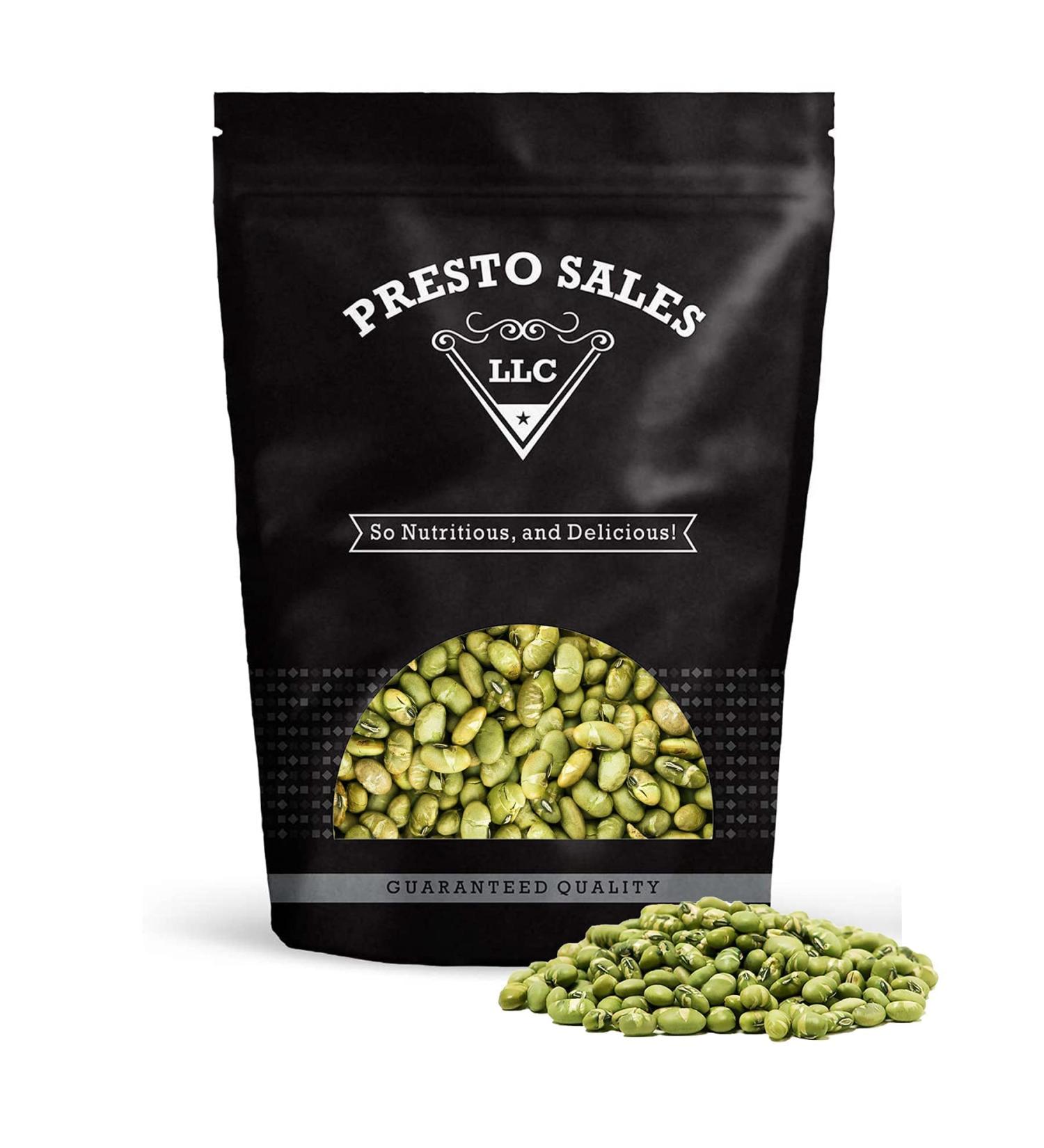 Premium Dry Roasted Salted Edamame Beans - Nutritious, Fresh & NON-GMO - Low-Calorie Vegetarian Snack - 5 lbs. Resealable Pouch by Presto Sales LLC - Buy Online on GoSupps.com