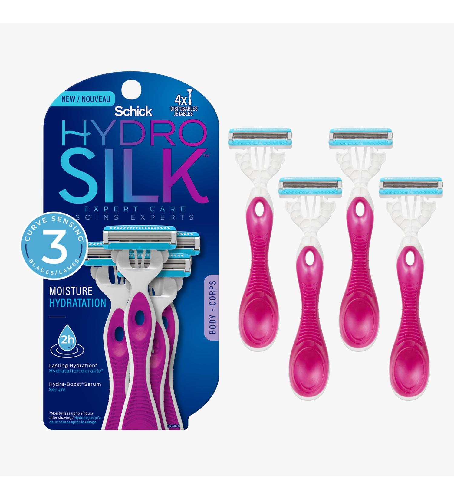 Hydro Silk Disposables 3-bladed 4ct  - Buy Online on GoSupps.com