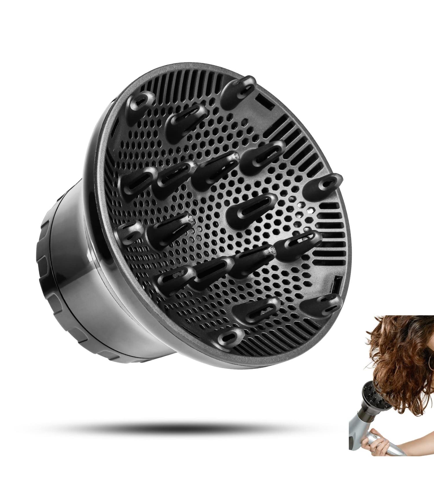 Universal Hair Diffuser Attachment for Curly Hair | Fits 1.4 to 2.6 Inch Blow Dryers | Perfect Hair Stylist Gift for Women | Ideal for Wavy and Curly Hair | Black - Buy Online on GoSupps.com