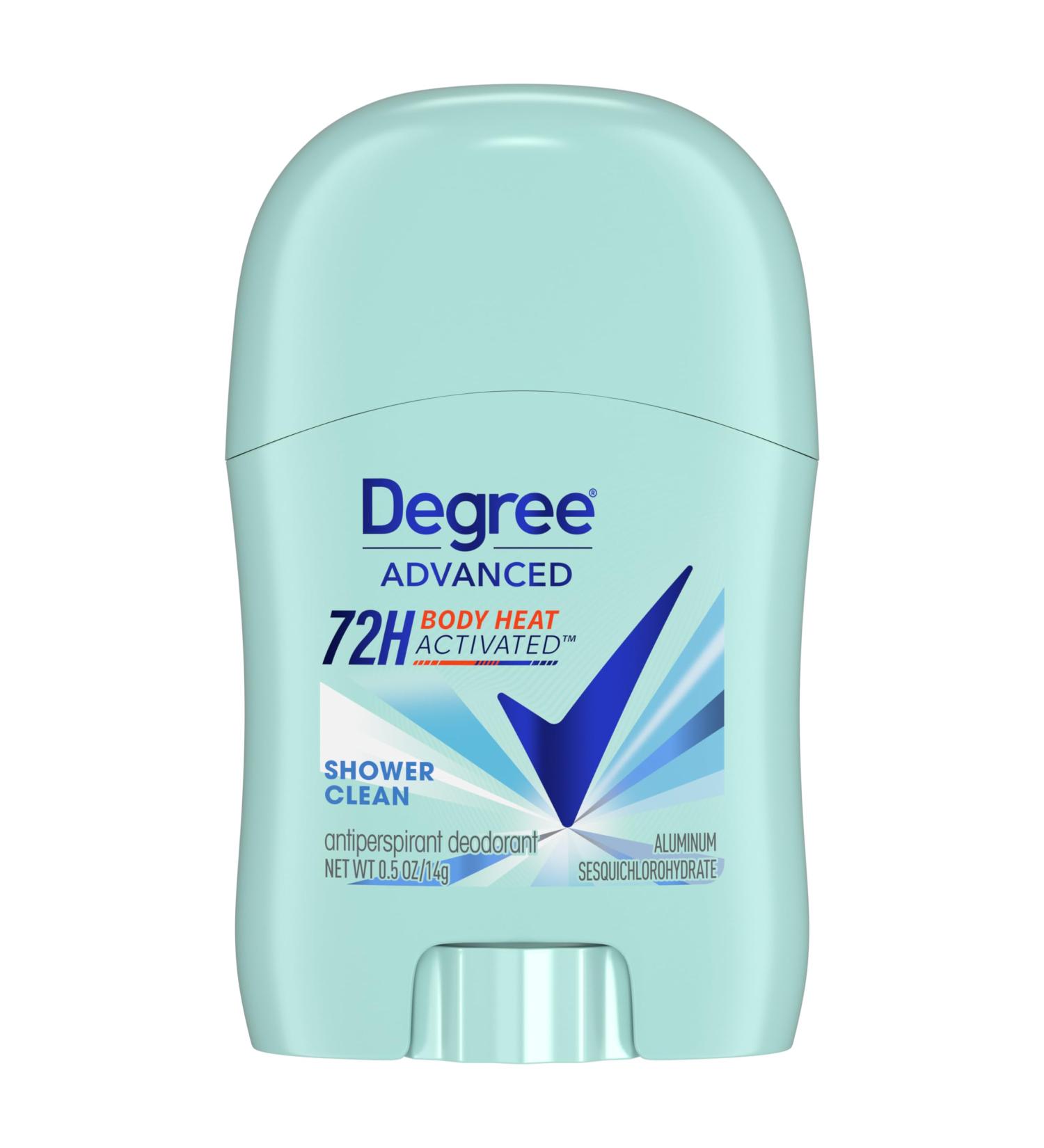 Degree Antiperspirant Deodorant Shower Clean Pack of 36 72-Hour Sweat & Odor Protection Antiperspirant for Women with Body Heat Activated Technology 0.5 oz Floral 0.5 Ounce (Pack of 36) - Buy Online on GoSupps.com