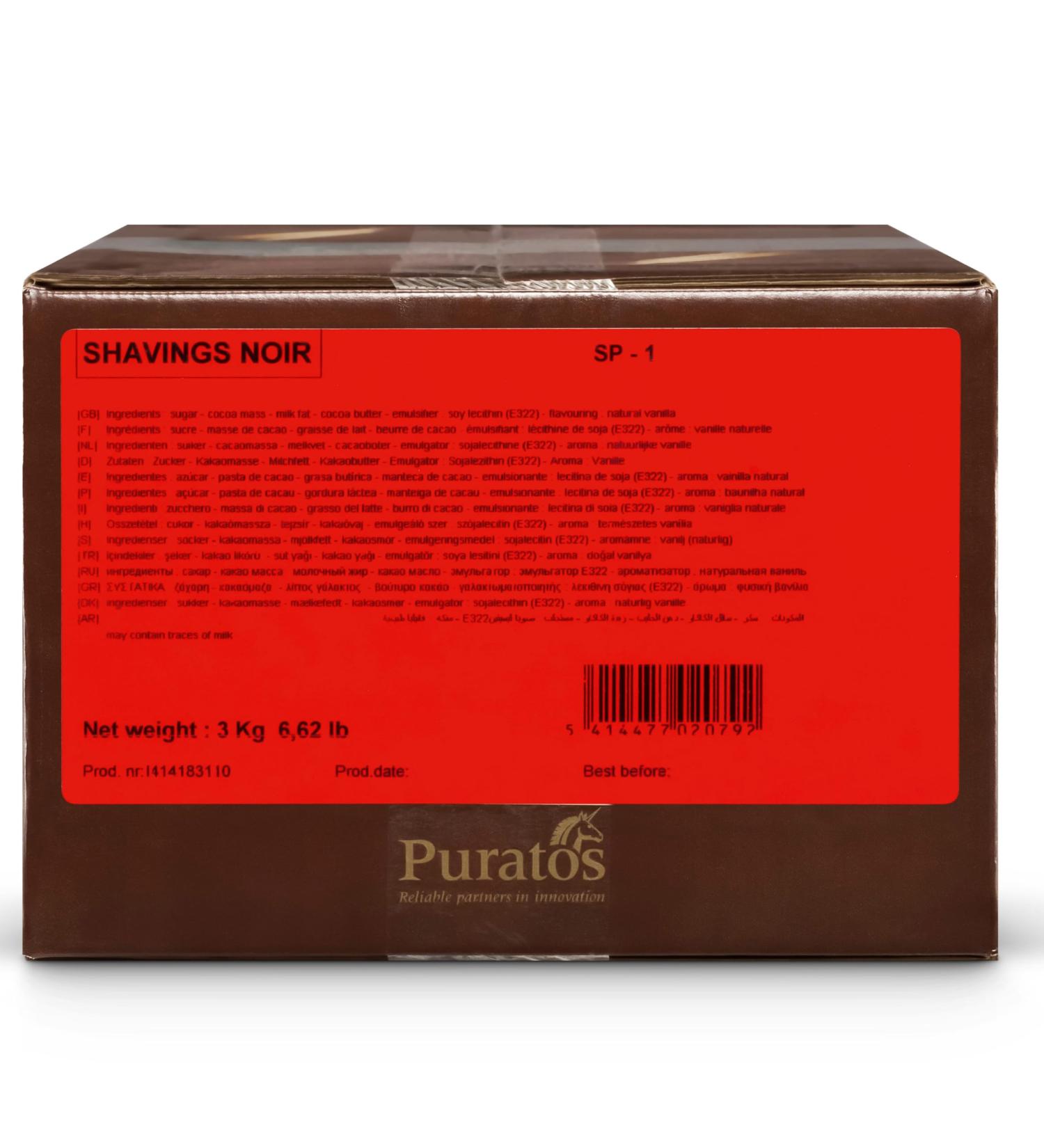 Belcolade | Finest Belgian Dark Chocolate Shavings (44%) | Chocolate Decoration for Cakes Desserts Ice Cream & Hot Chocolate | 3kg