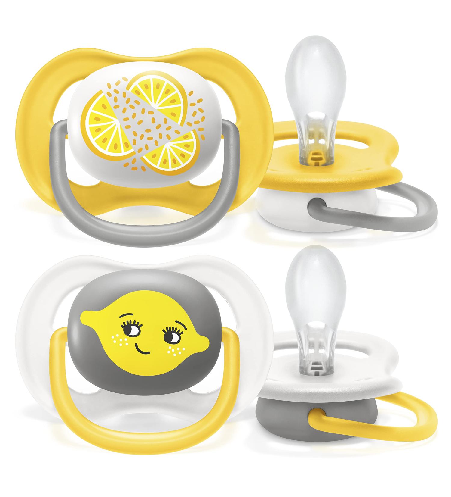 Philips Avent Ultra Air Pacifier for 6-18 Months - Orthodontic BPA-Free 2 Pack with Sterilizer/Carrying Bag - SCF080/18 - Buy Online on GoSupps.com