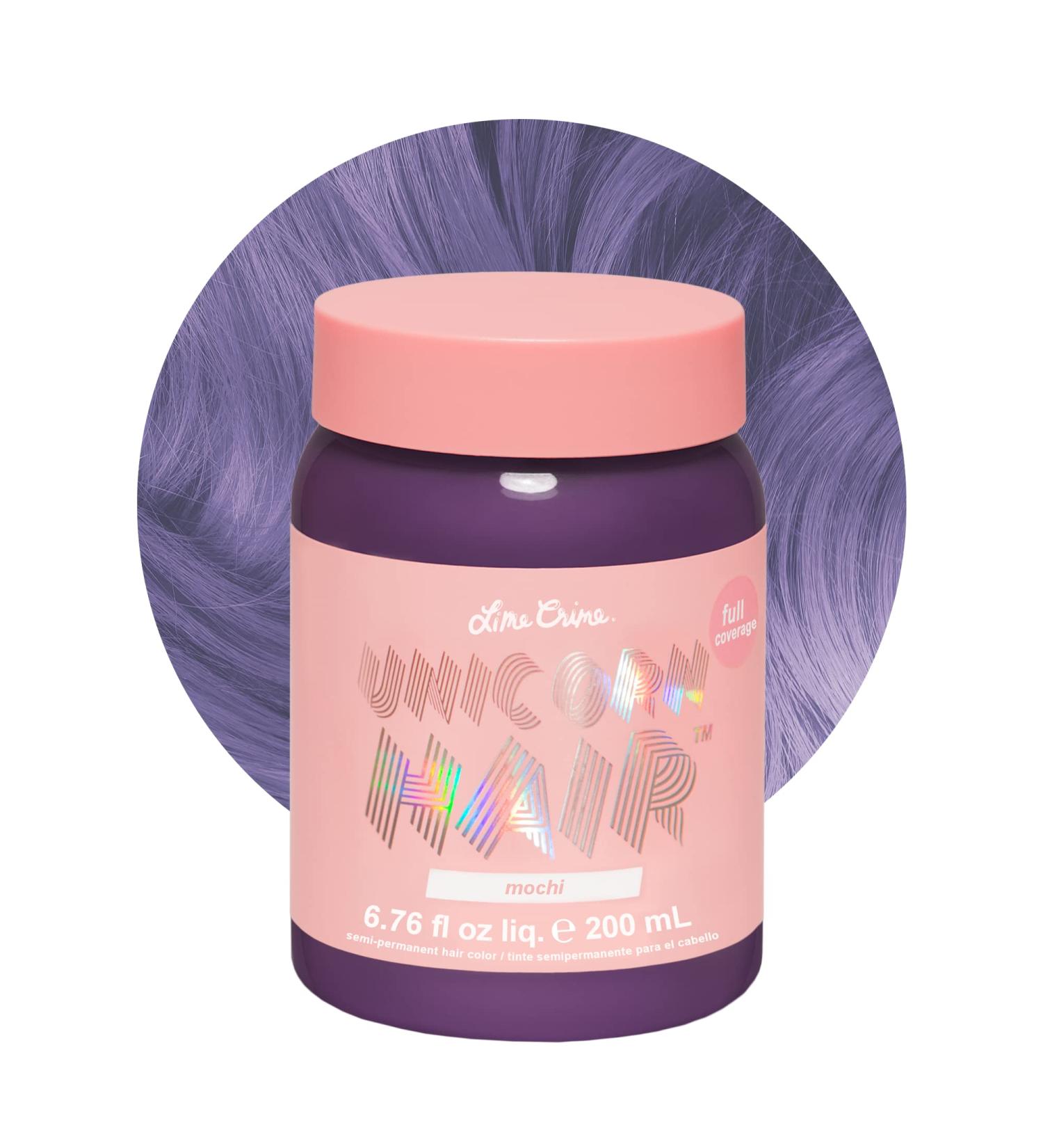 Lime Crime Unicorn Hair Dye in Mochi Lavender - Vegan & Cruelty-Free Semi-Permanent Hair Color - Moisturizing & Conditioning - Sugary Citrus Vanilla Scent - Buy Online on GoSupps.com